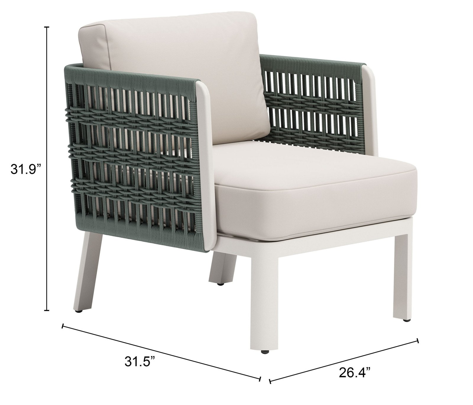 Bridgehampton Armchair White - Image 10
