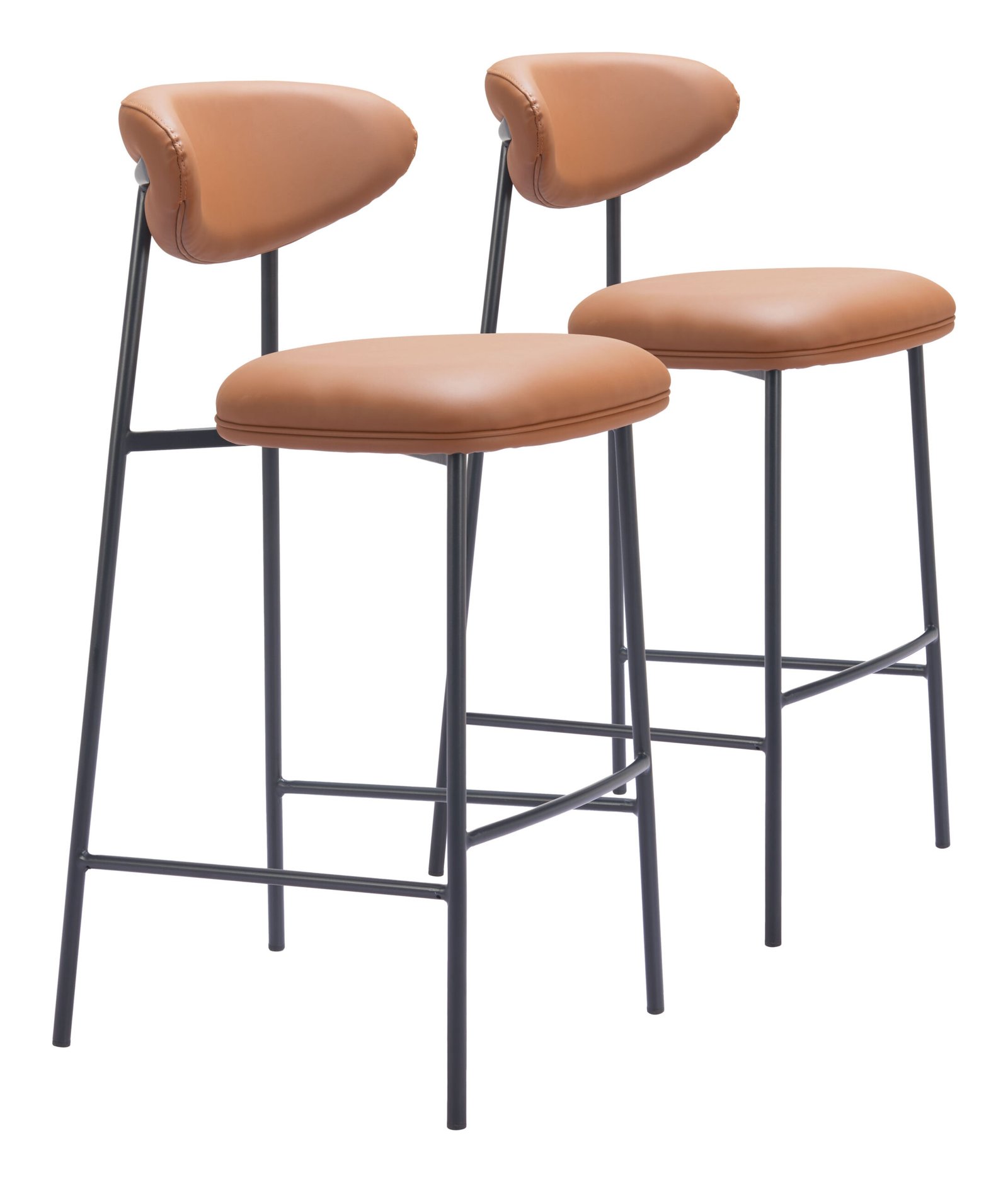 Rorun Barstool (Set of 2) Brown - Image 9