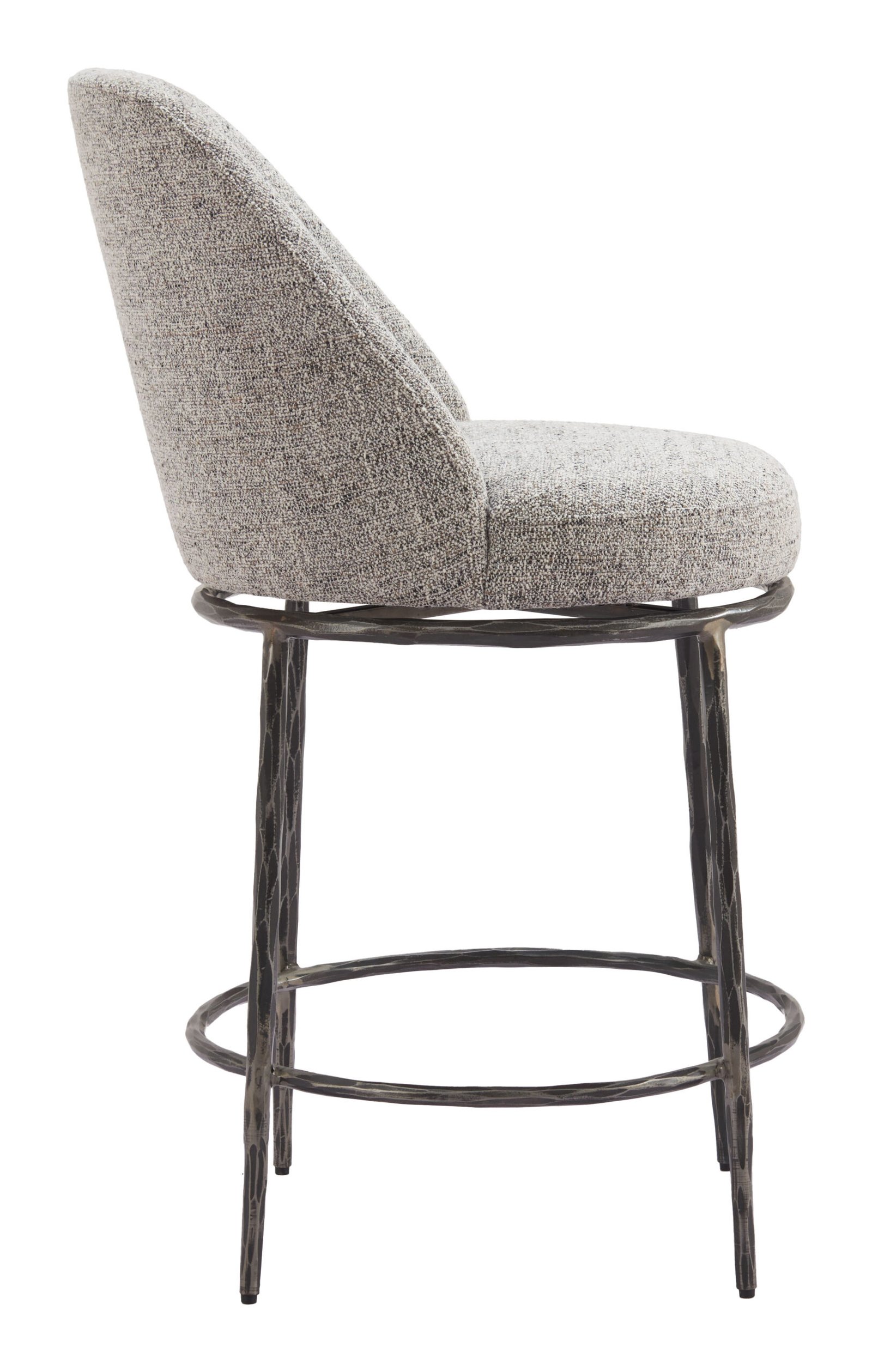 Nordhavn Swivel Counter Stool Gray - Image 3