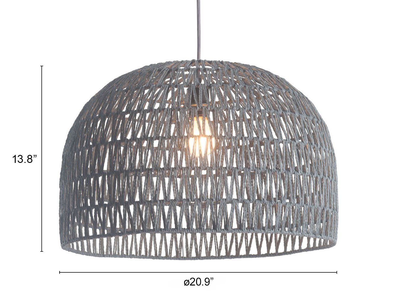 Paradise Ceiling Lamp Gray - Image 7