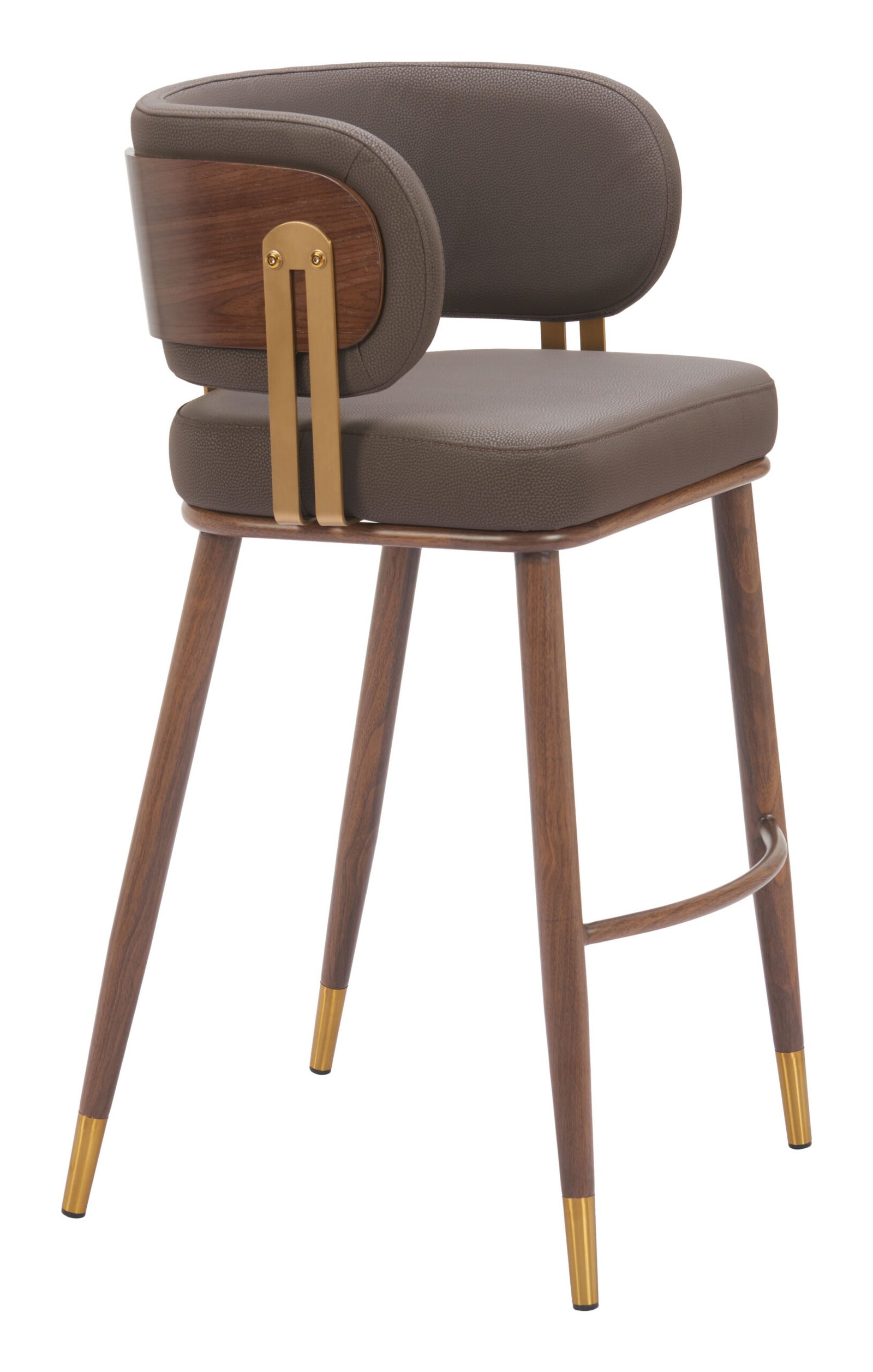 Brew Barstool Brown & Walnut - Image 3