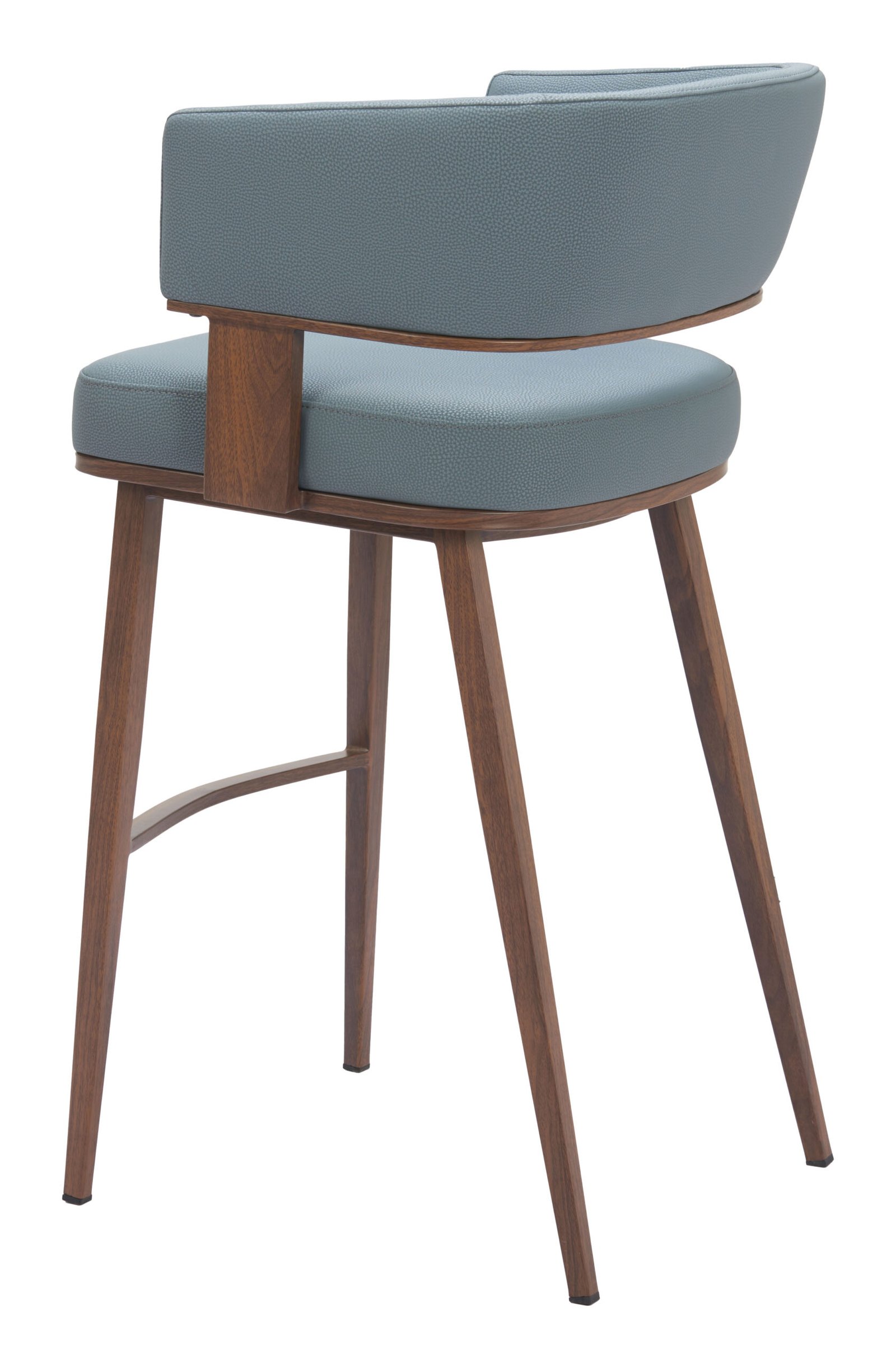 Poise Barstool Azure Gray & Walnut - Image 5