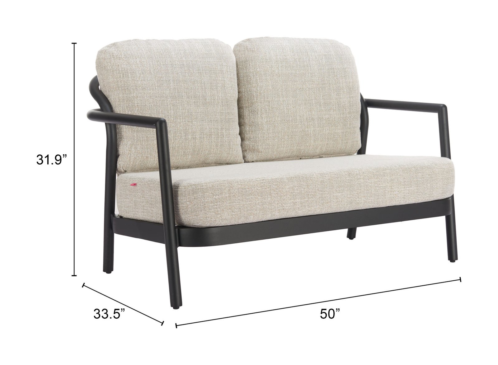 Rein Loveseat Beige - Image 8