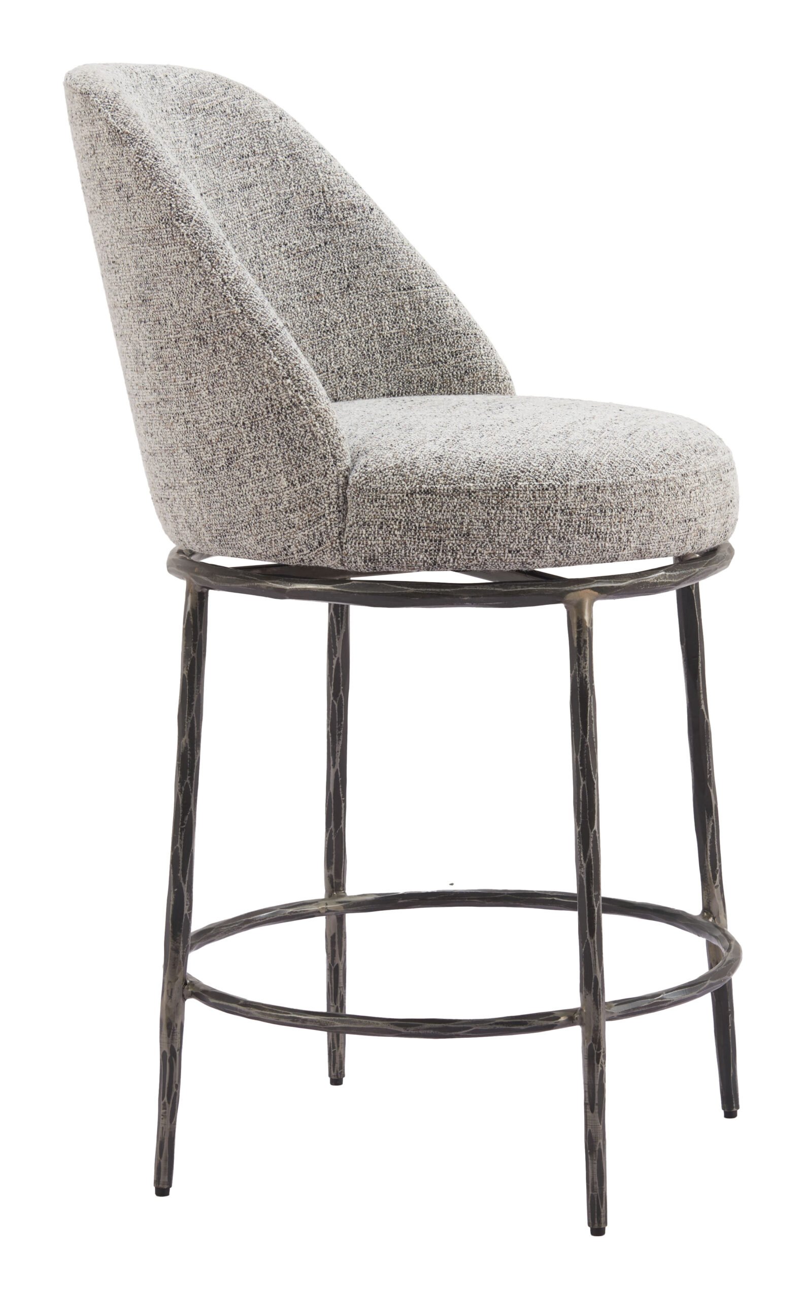 Nordhavn Swivel Counter Stool Gray - Image 7