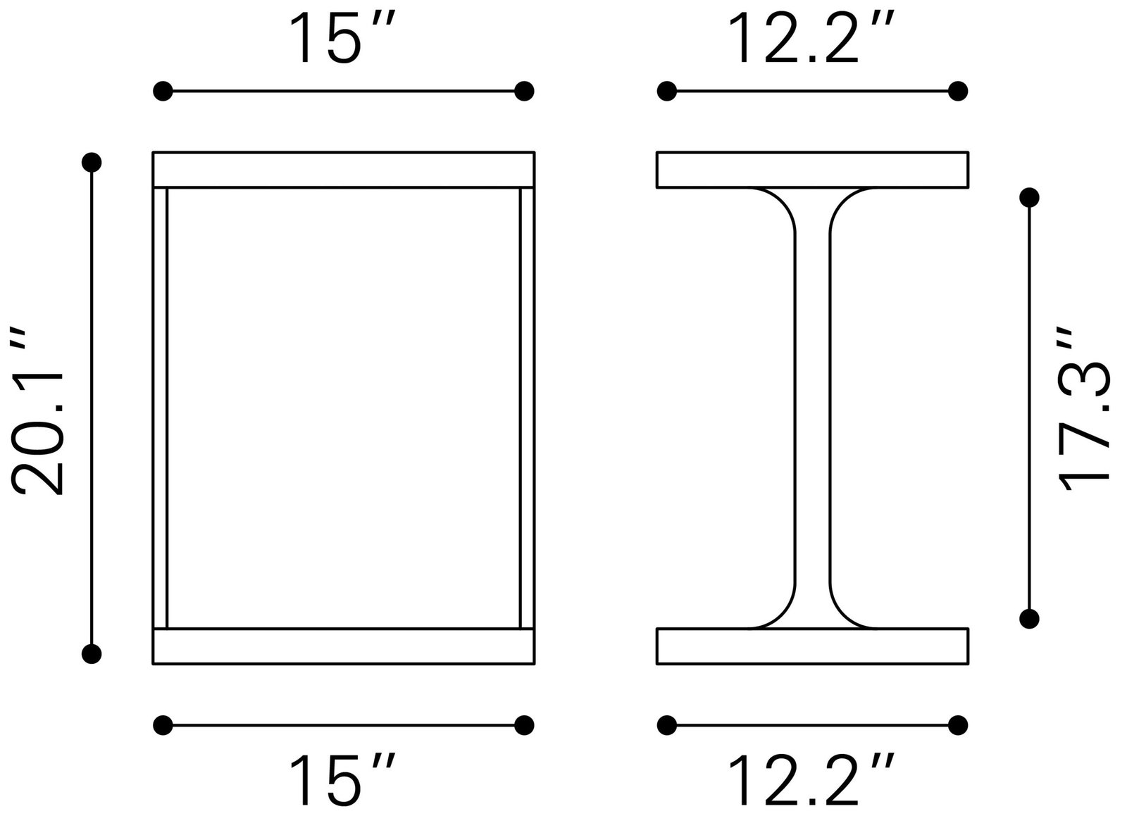 Bama Side Table Black - Image 9