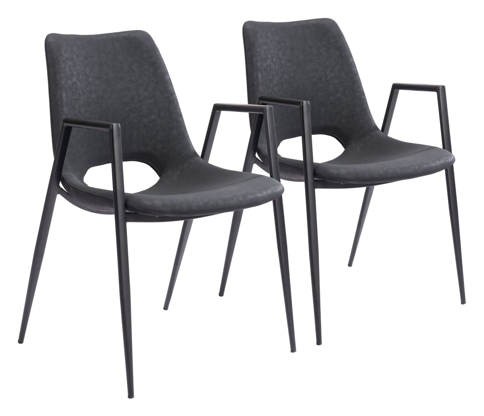 Desi Dining Chair (Set of 2) Black - Image 11