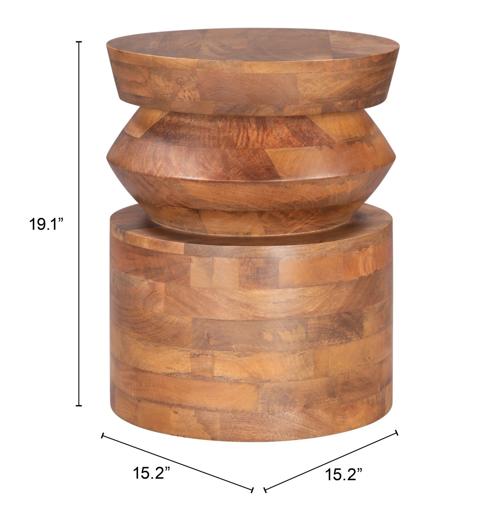 Kollam Side Table Walnut - Image 8