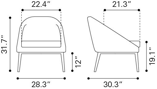 Carter Accent Chair Gray - Image 9