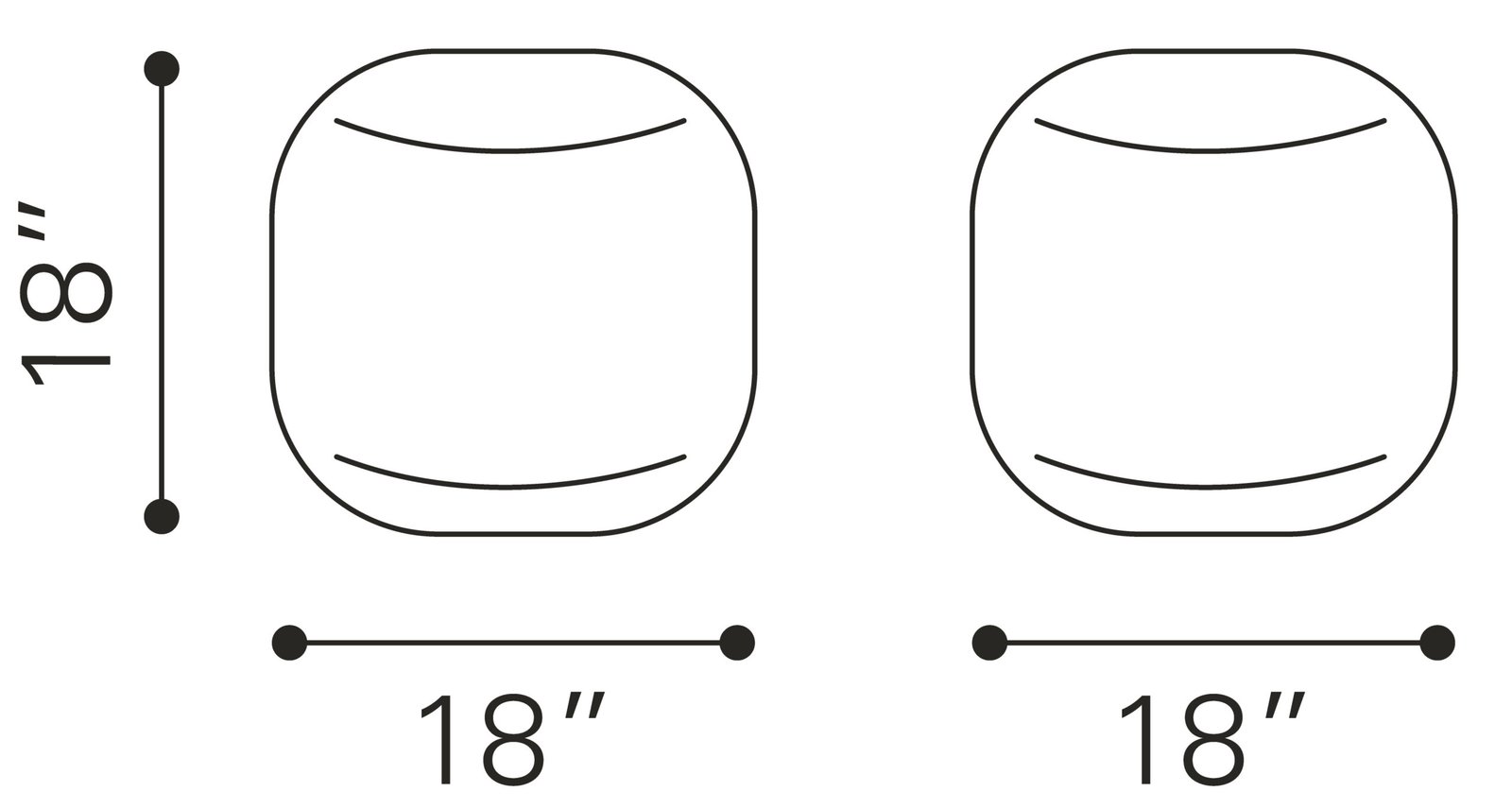 Lillian Ottoman Black - Image 8