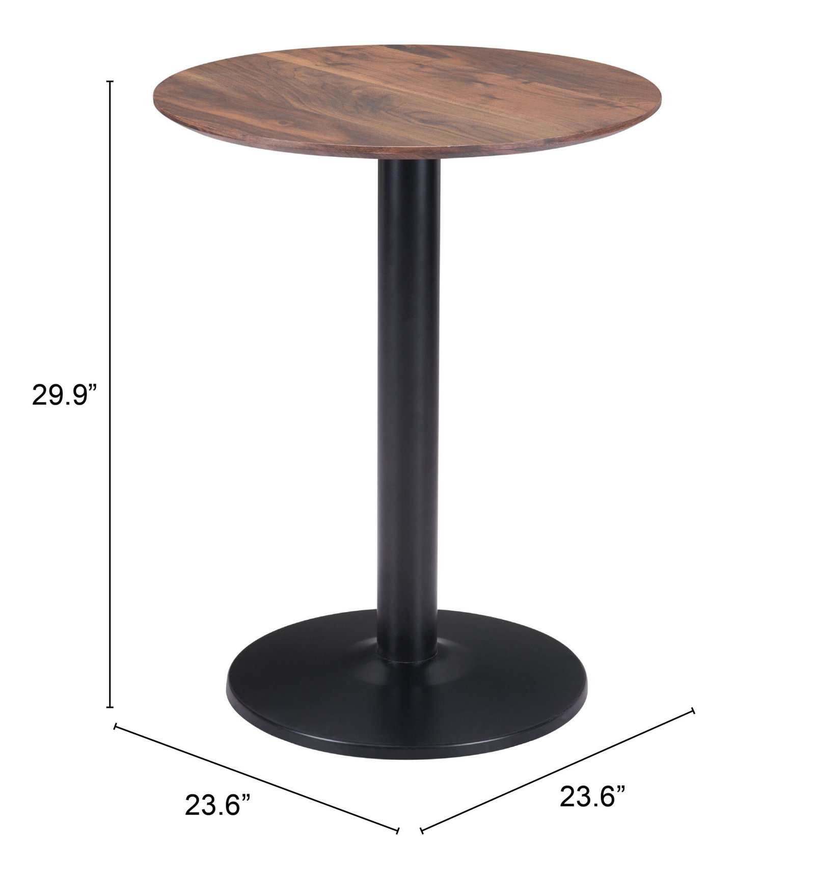Alto Bistro Table Brown & Black - Image 11