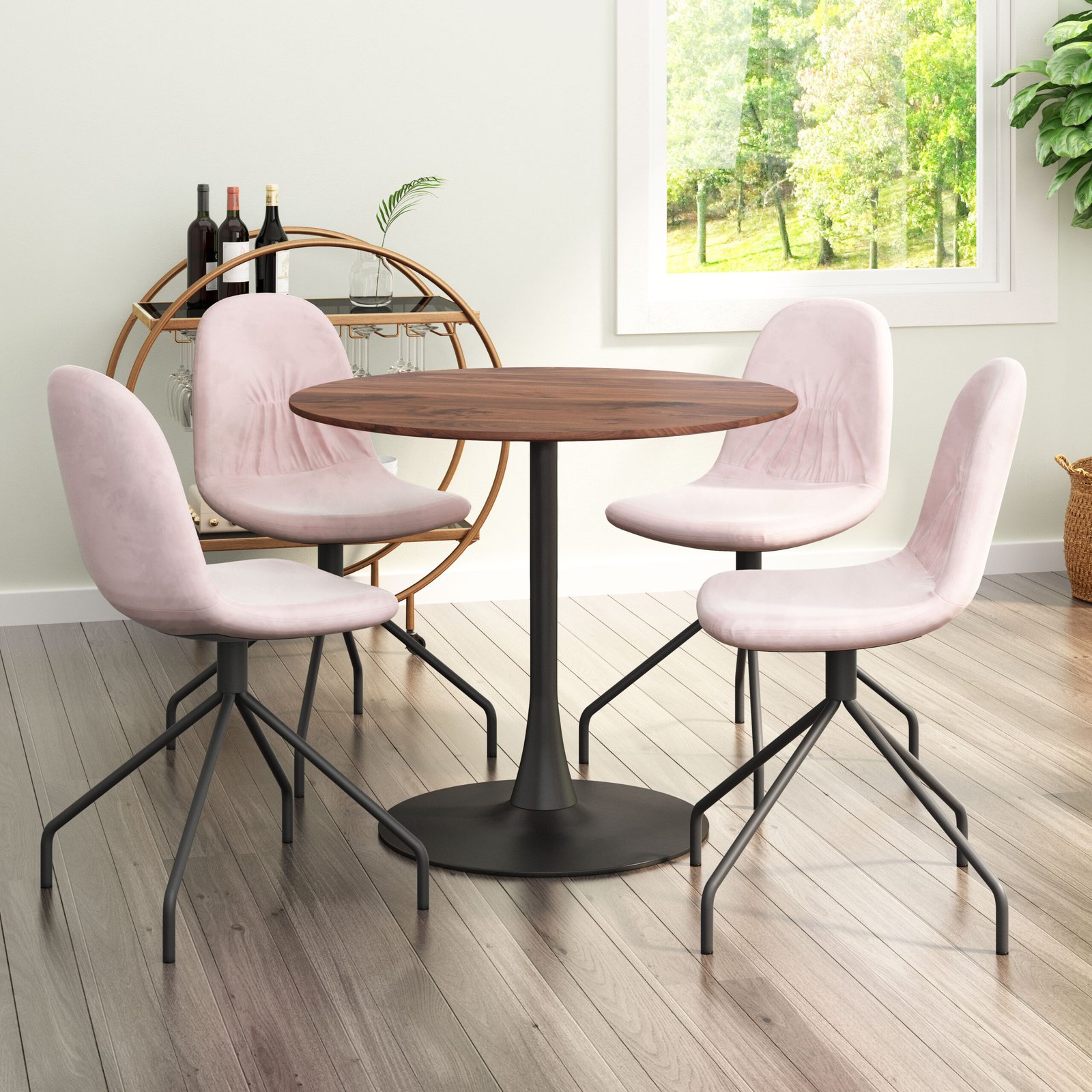 Opus Dining Table Brown & Black