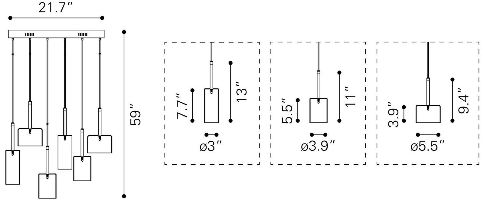 Hale Ceiling Lamp Clear - Image 7