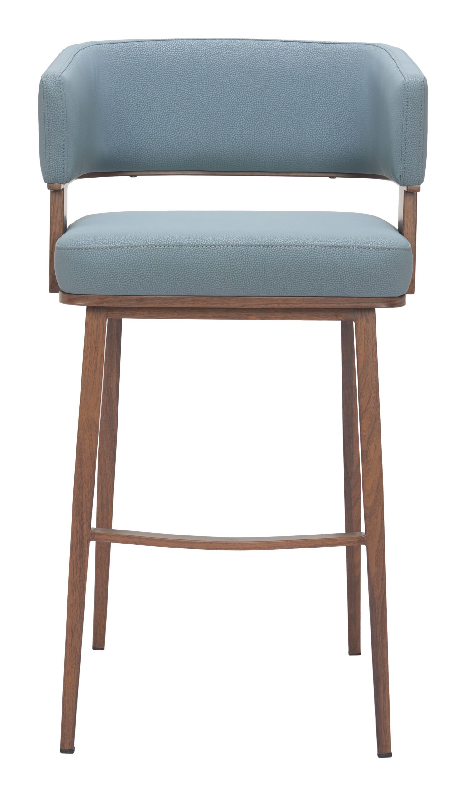 Poise Barstool Azure Gray & Walnut - Image 3