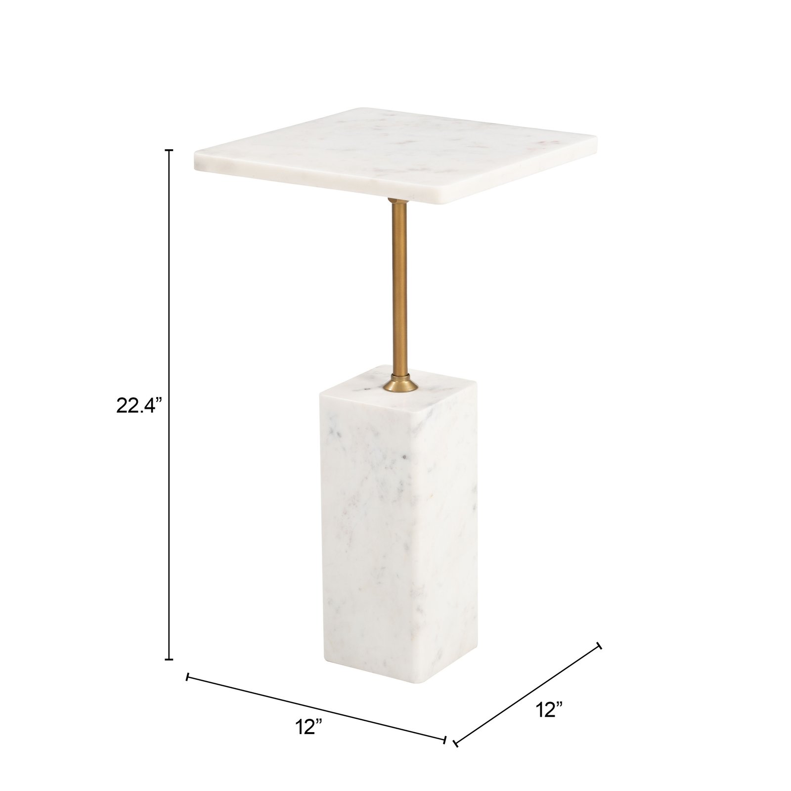 Naht Side Table White - Image 6