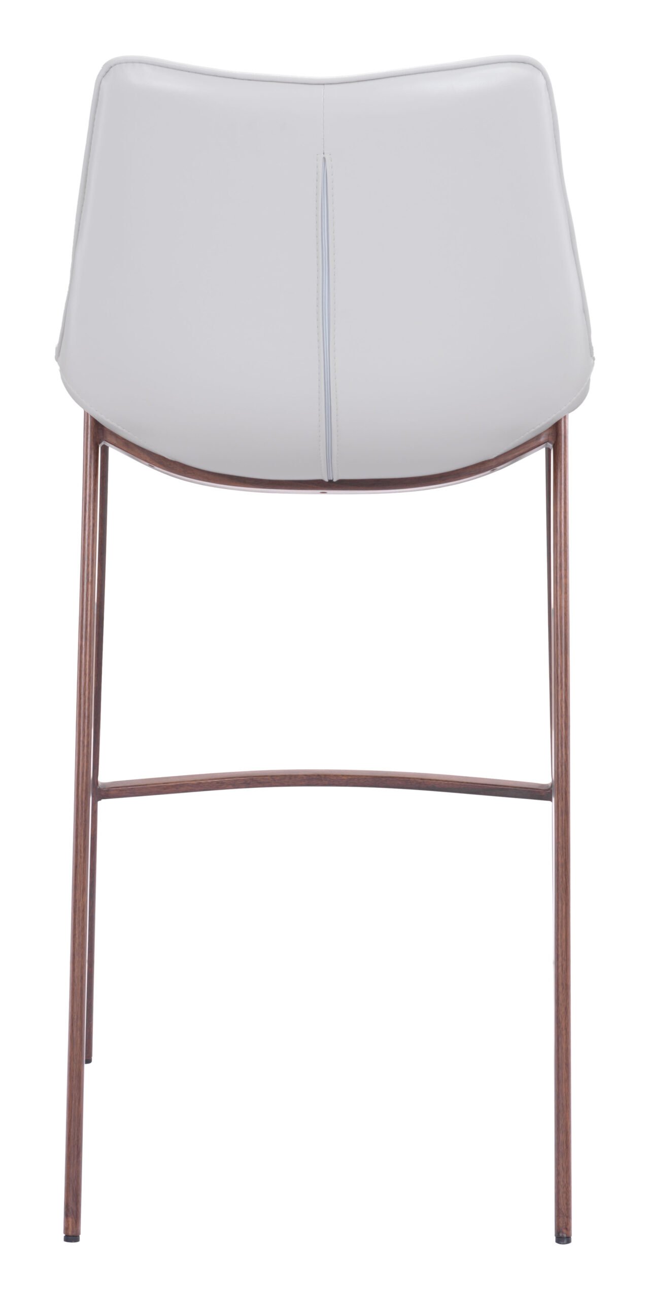 Magnus Barstool (Set of 2) White & Walnut - Image 6