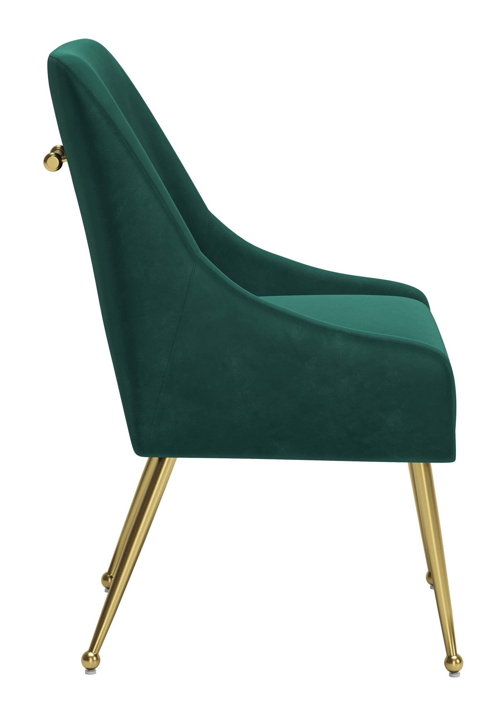 Maxine Dining Chair Green & Gold - Image 4