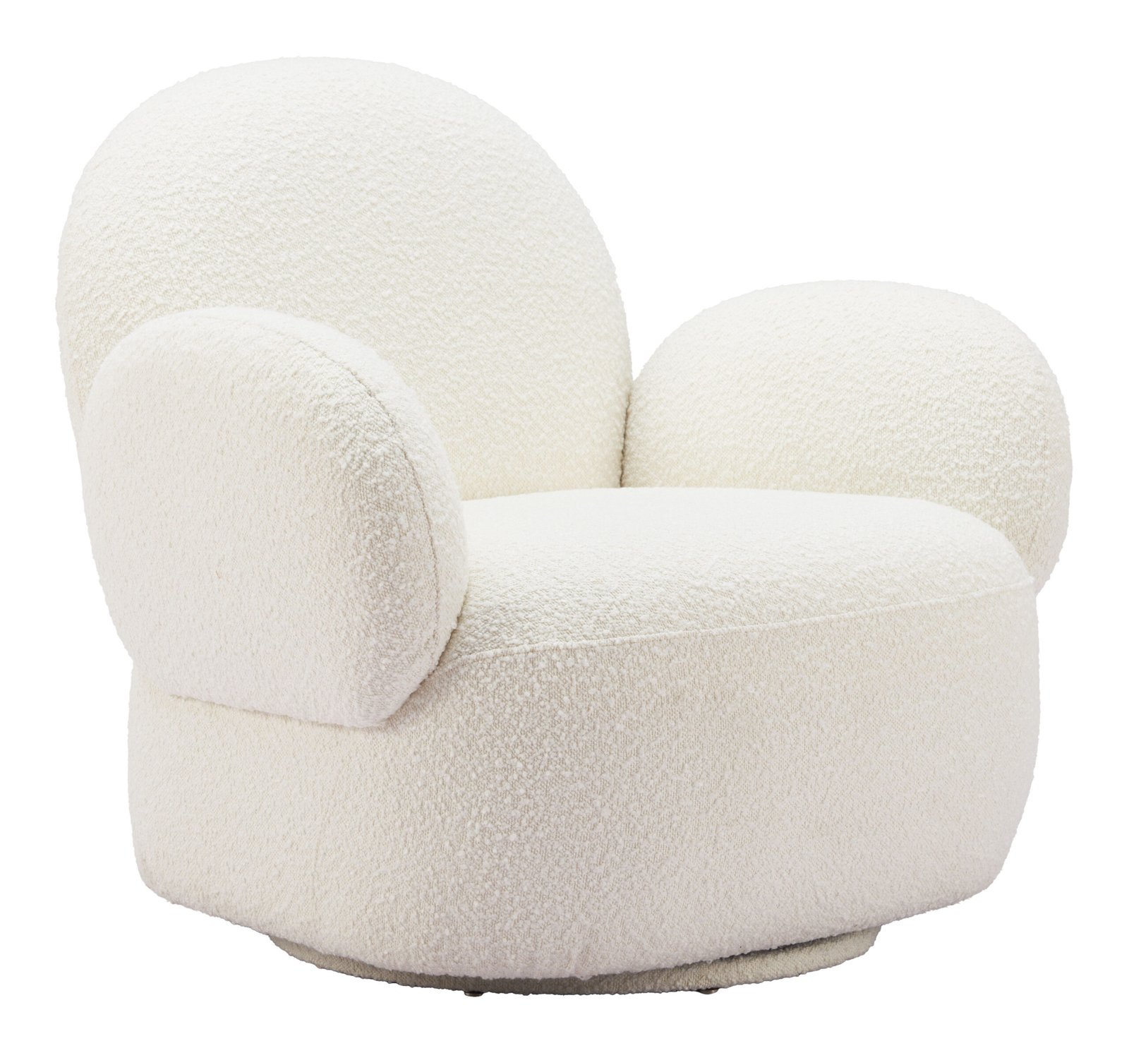 Pilka Swivel Chair White - Image 3