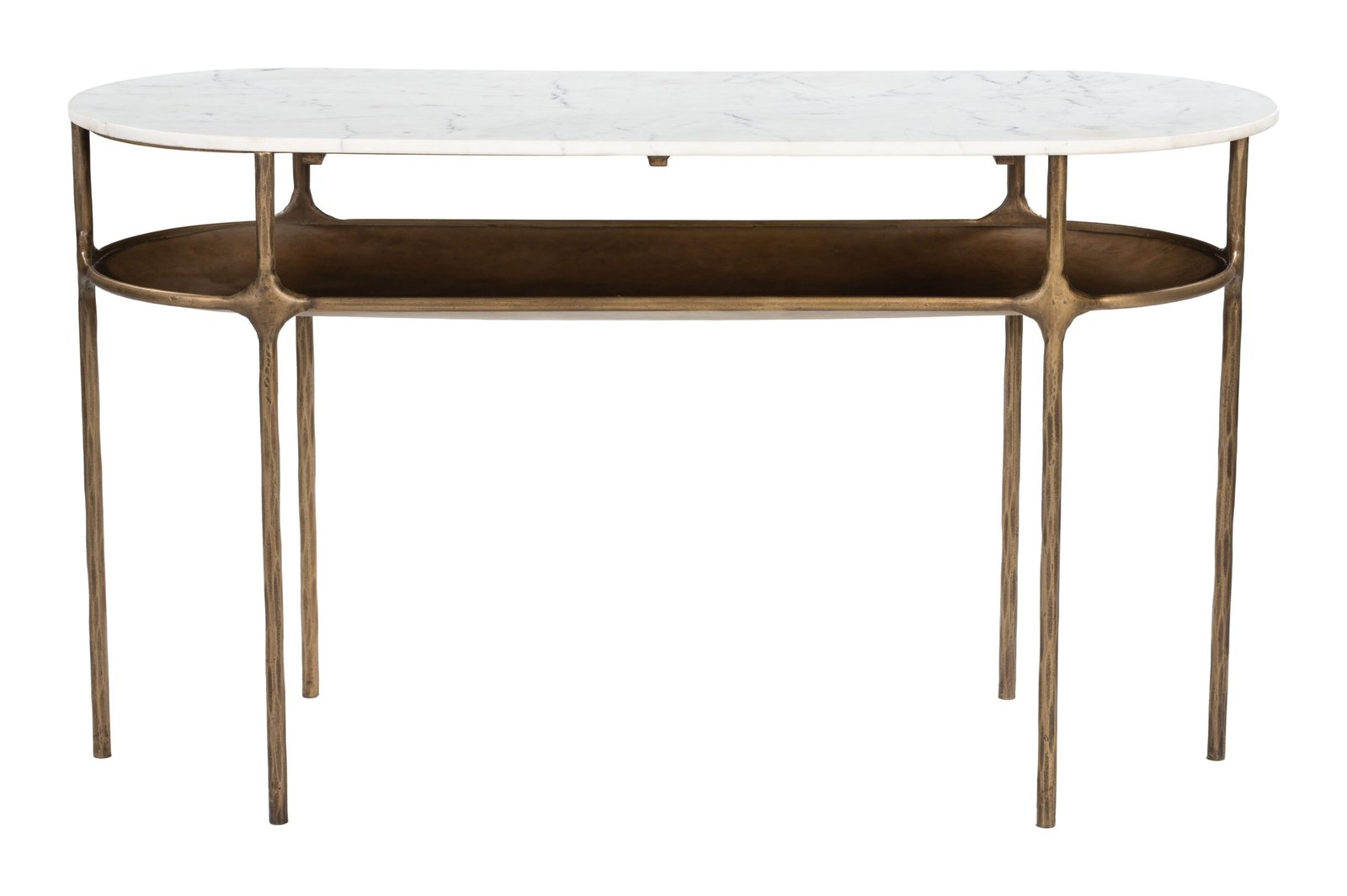 Bild Console Table White & Brass - Image 3
