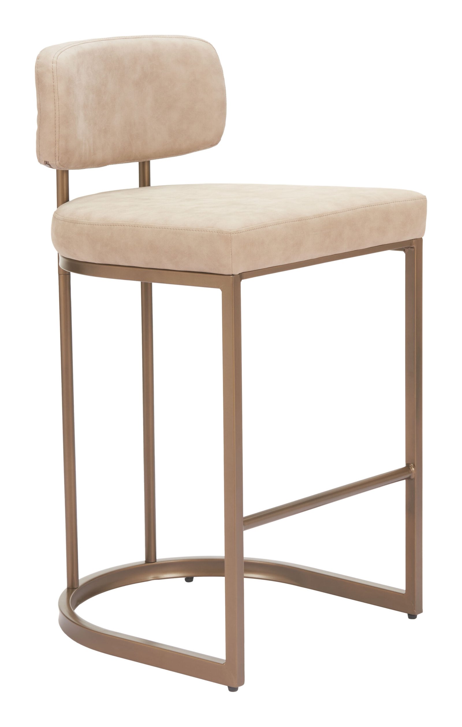 Velar Counter Stool (Set of 2) Beige