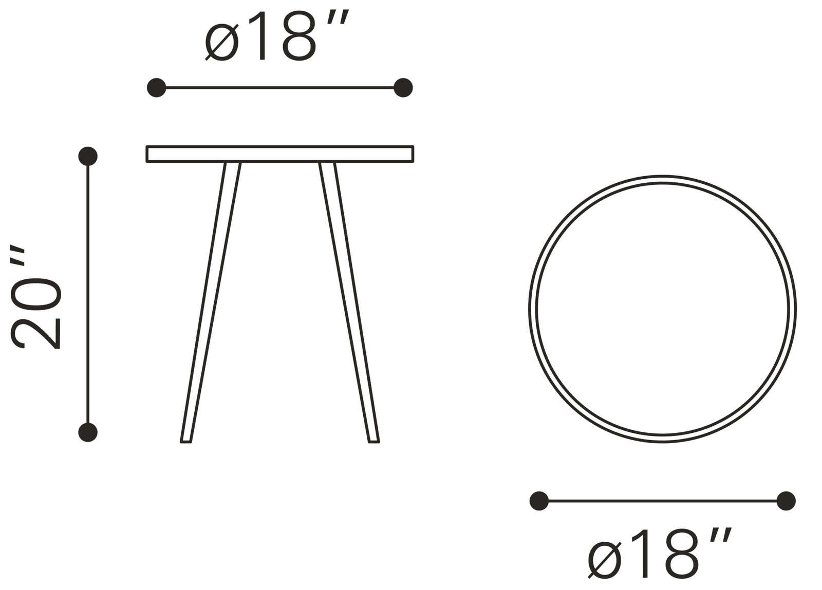 Particle Side Table Gold & Black - Image 9