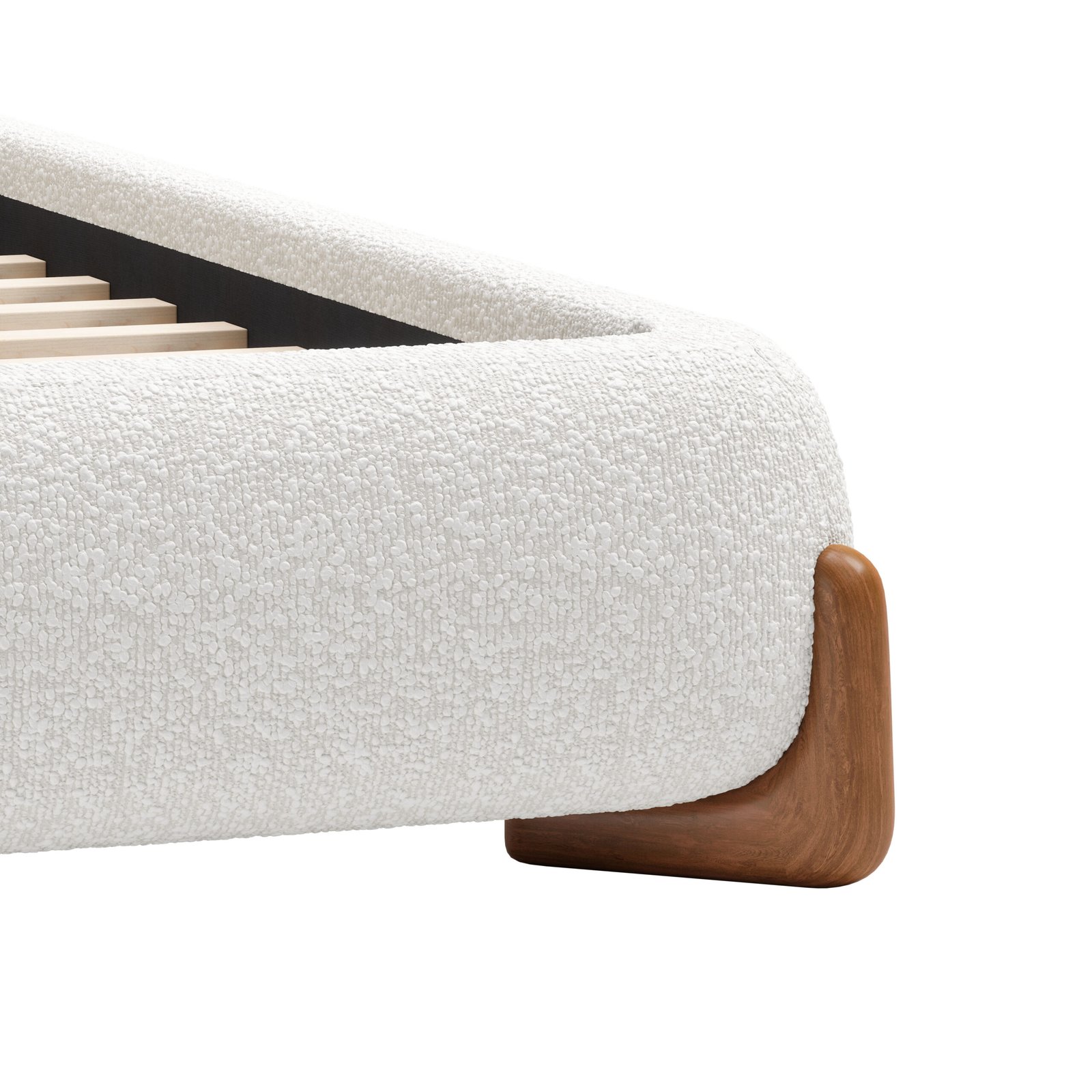 Baris Queen Bed Ivory - Image 6