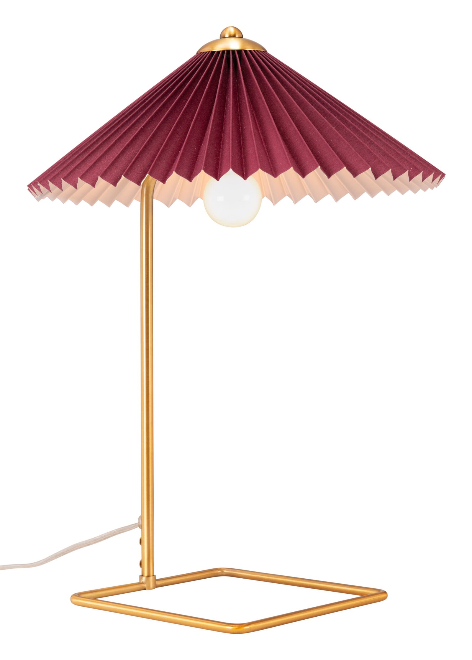 Charo Table Lamp Red & Gold - Image 2