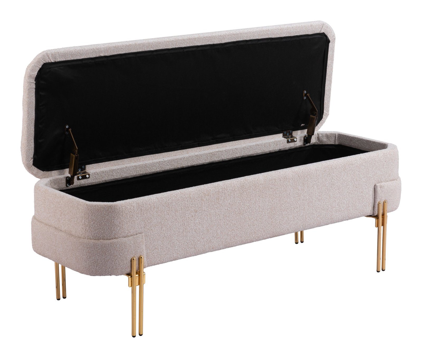 Lebreton Storage Bench Oatmeal Beige - Image 7