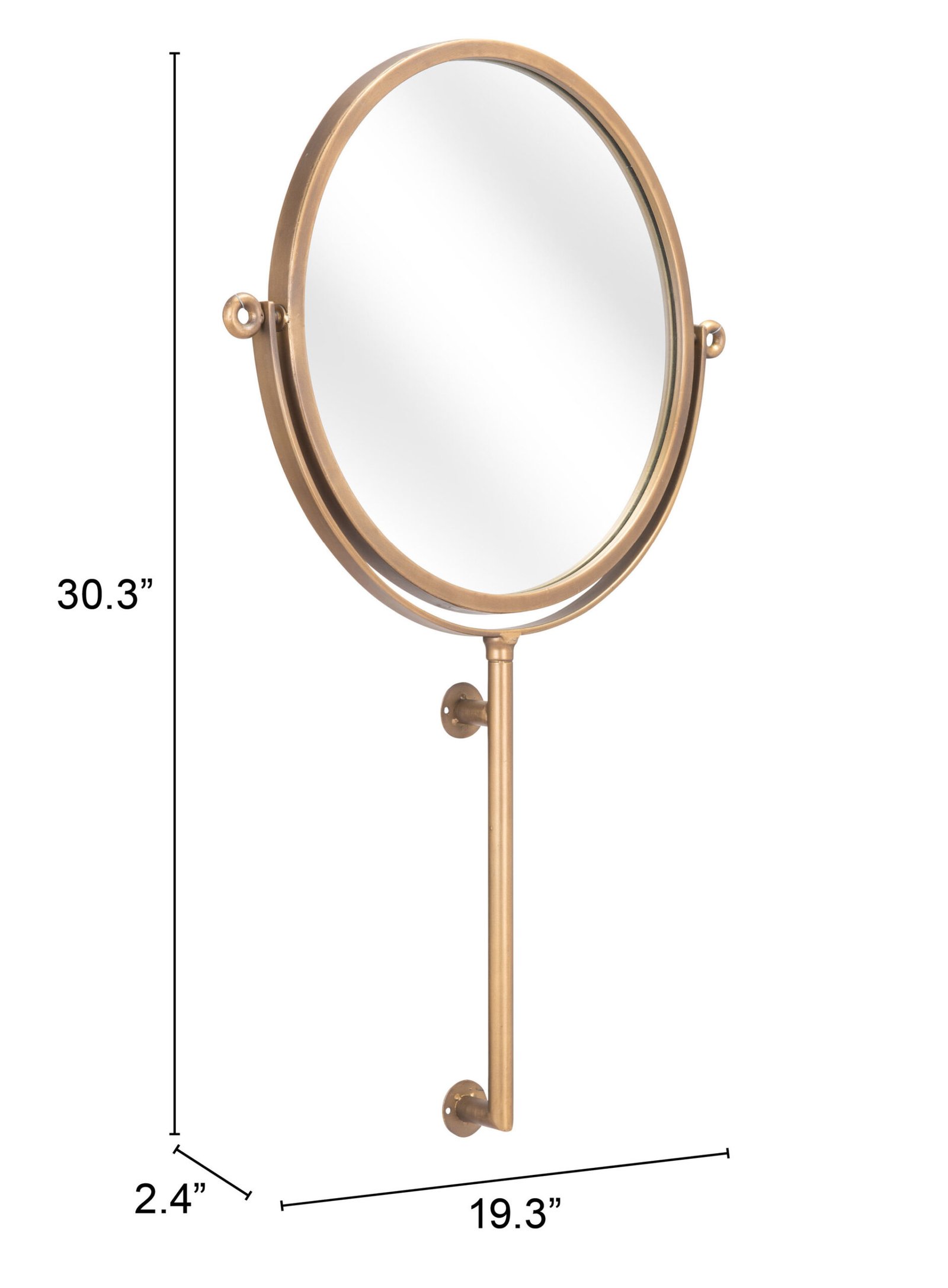 Bernis Mirror Brass - Image 9