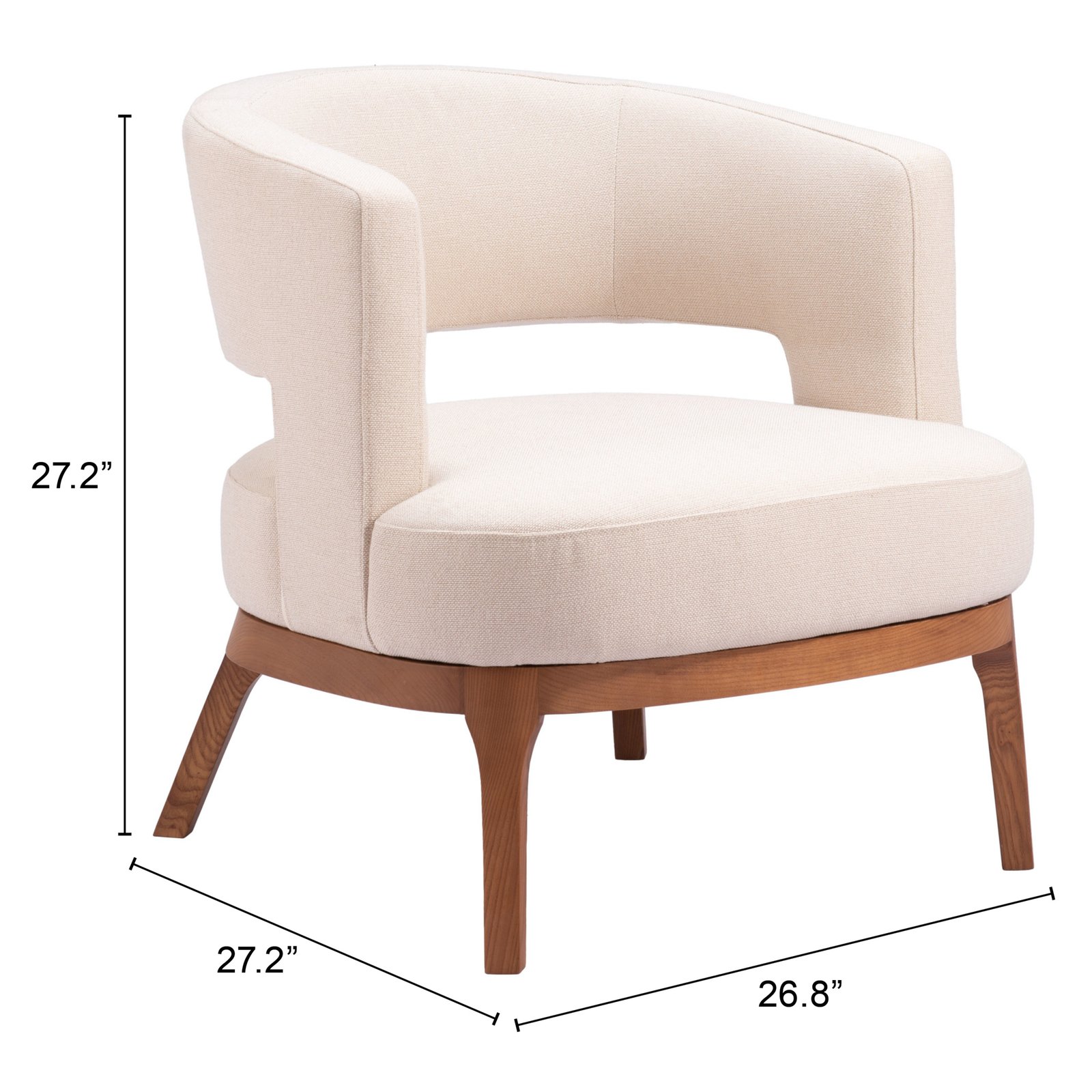 Penryn Accent Chair Beige - Image 11