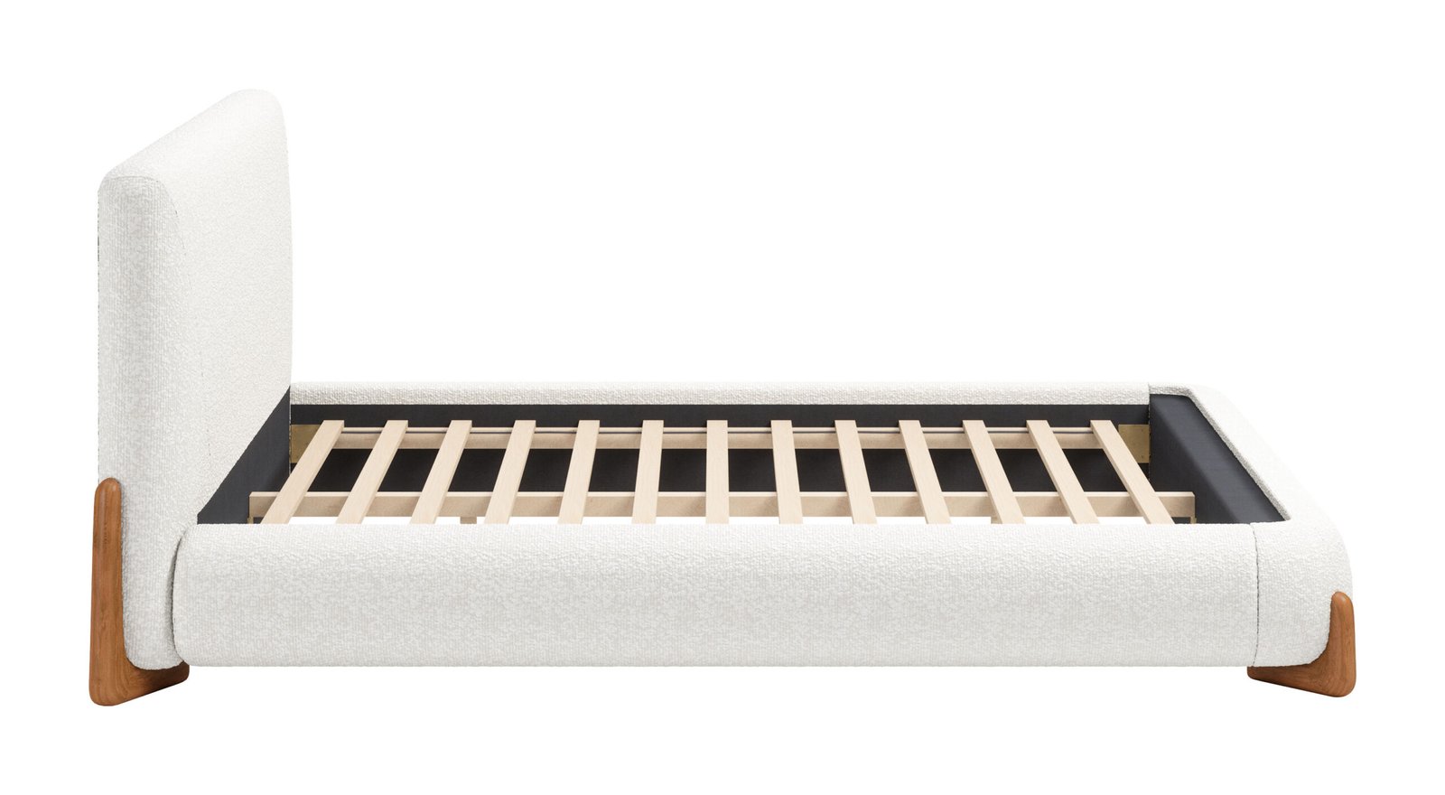 Baris Queen Bed Ivory - Image 2