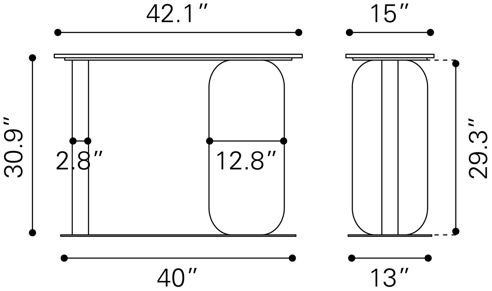 Pemba Console Table Multicolor - Image 7