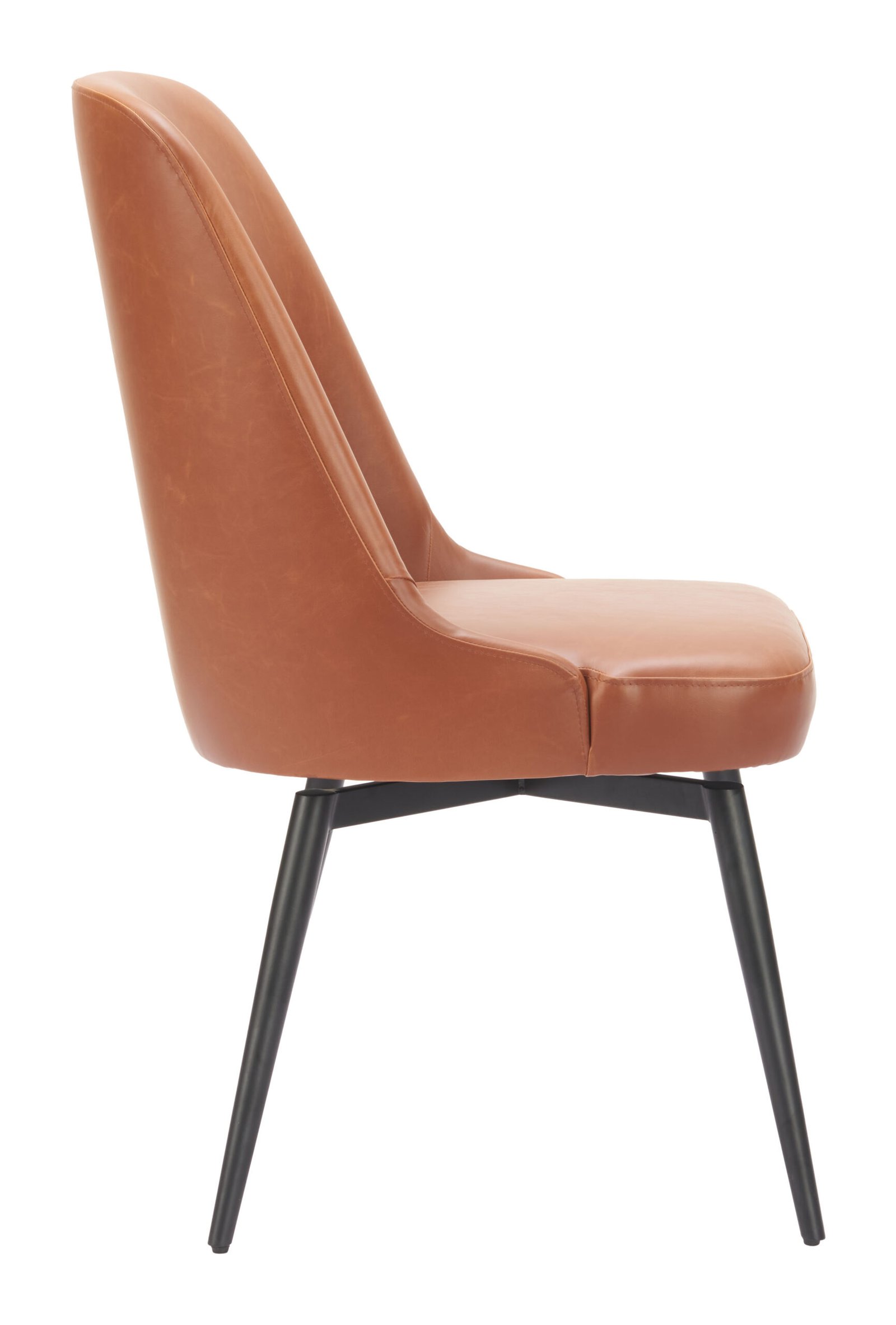 Keppel Swivel Dining Chair (Set of 2) Brown - Image 2