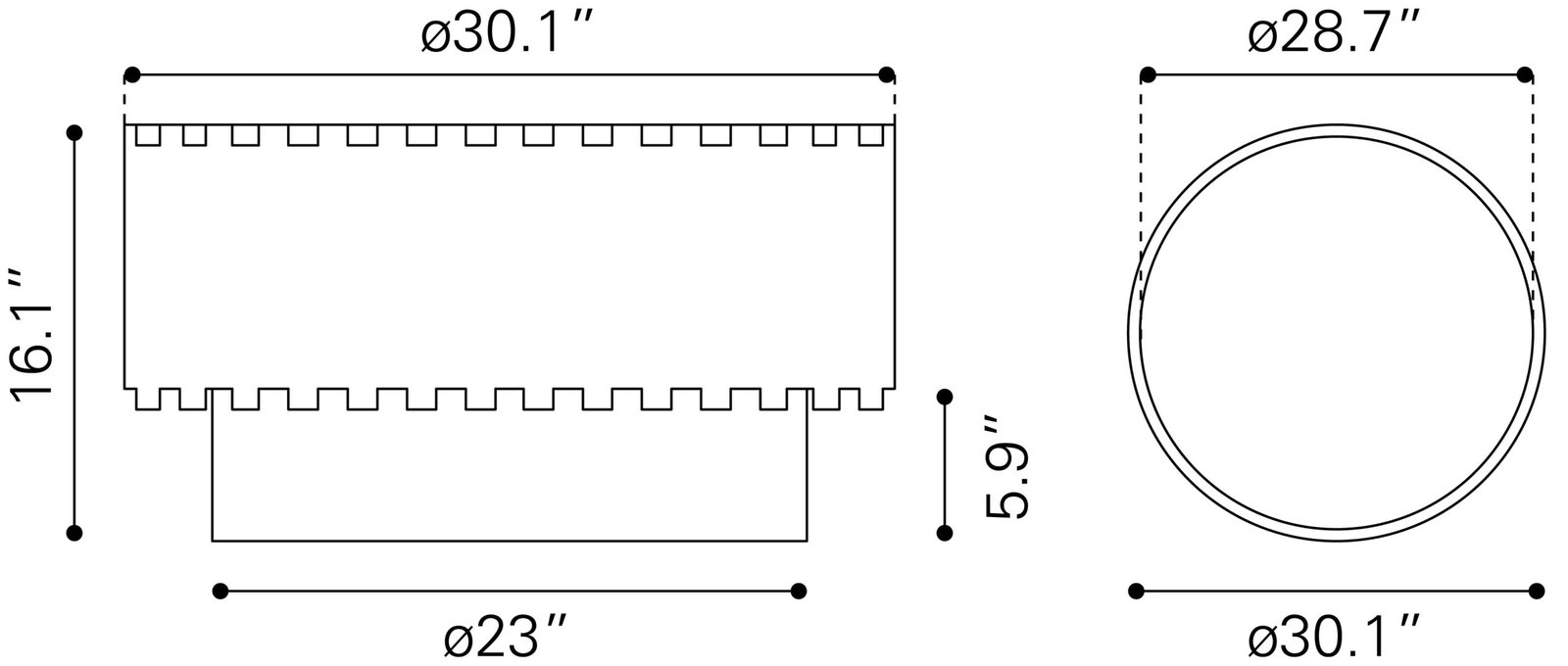 Bombay Coffee Table Natural - Image 10