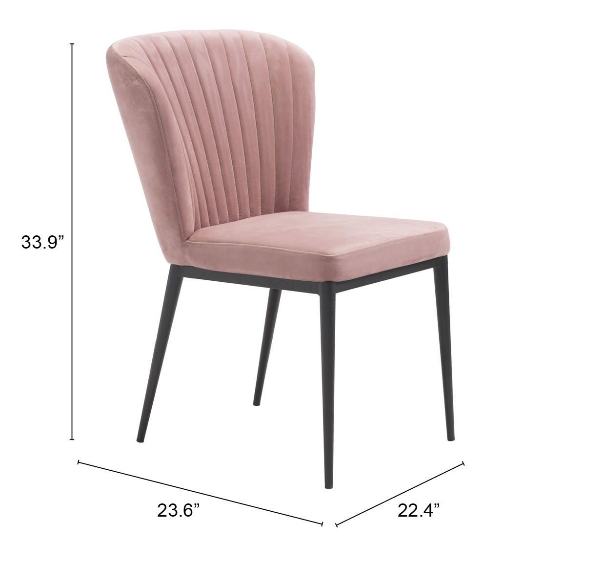 Tolivere Dining Chair (Set of 2) Pink - Image 9