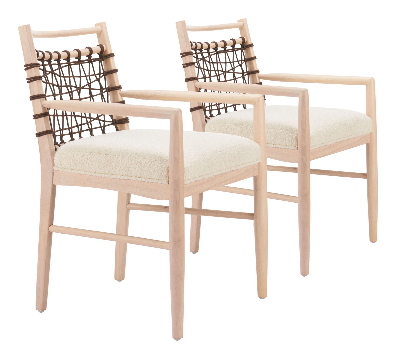 Wezly Dining Chair (Set of 2) Ivory - Image 9
