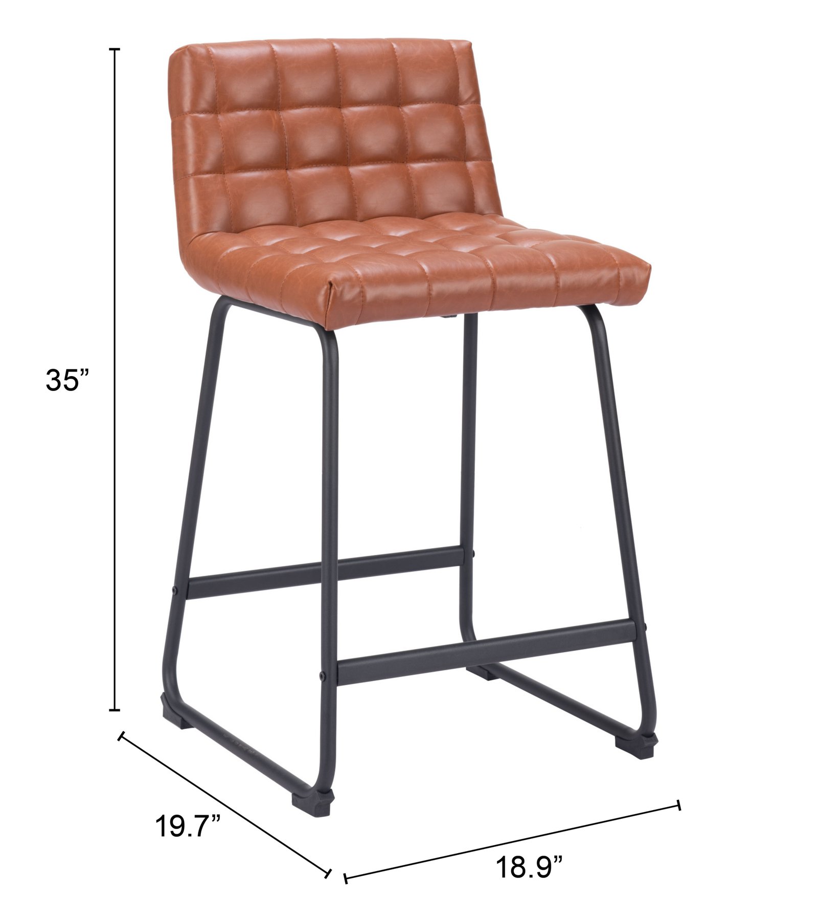 Pago Counter Stool (Set of 2) Brown - Image 11