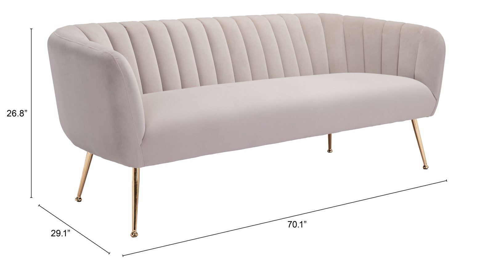 Deco Sofa Beige - Image 11