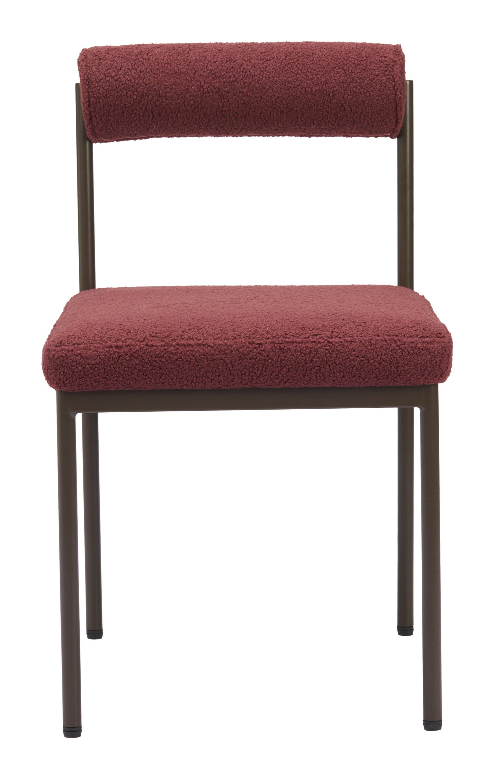 Livorno Dining Chair Red & Bronze - Image 3