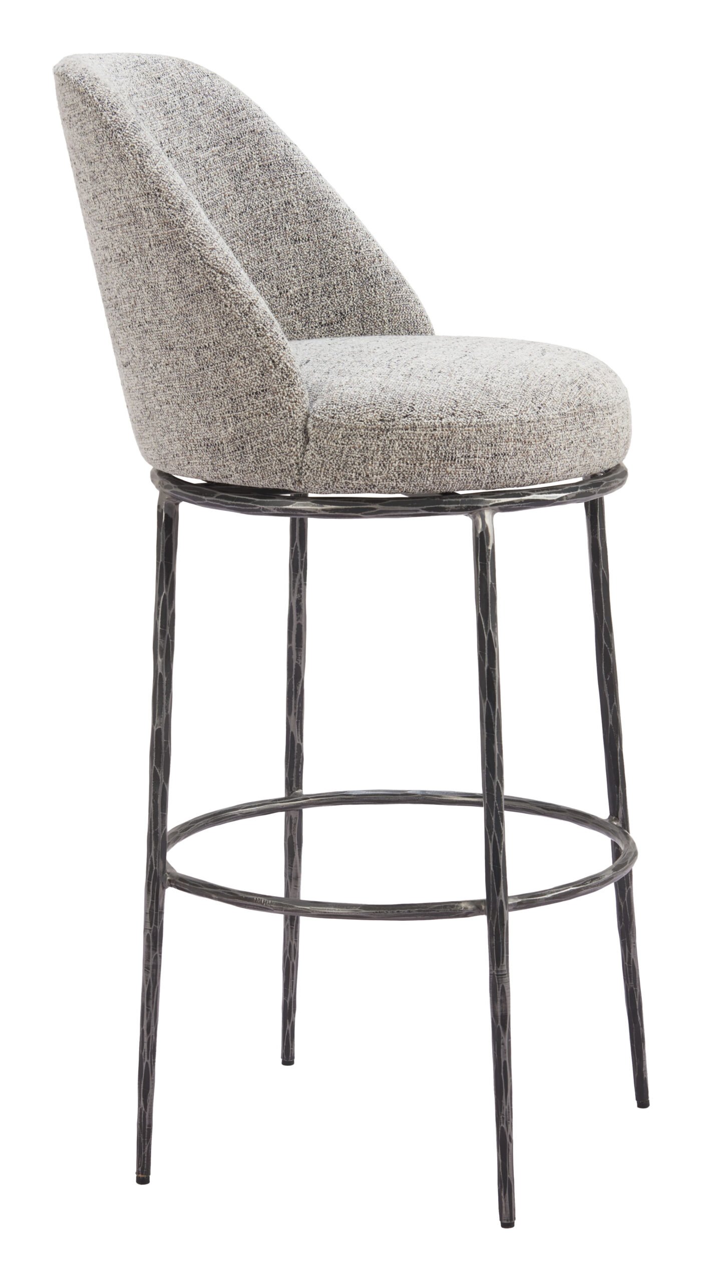 Nordhavn Swivel Barstool Gray - Image 7