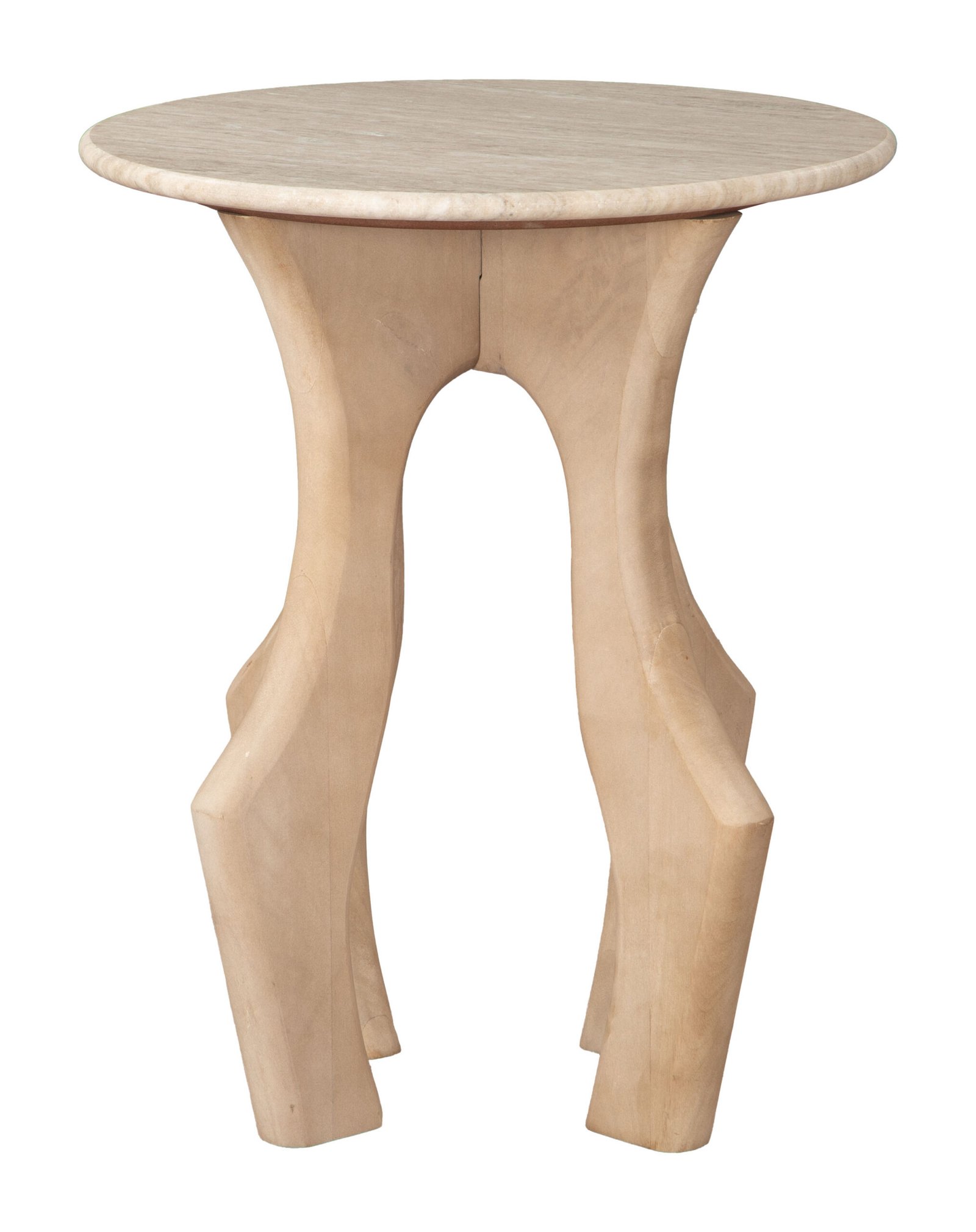 Eda Side Table White & Natural - Image 2