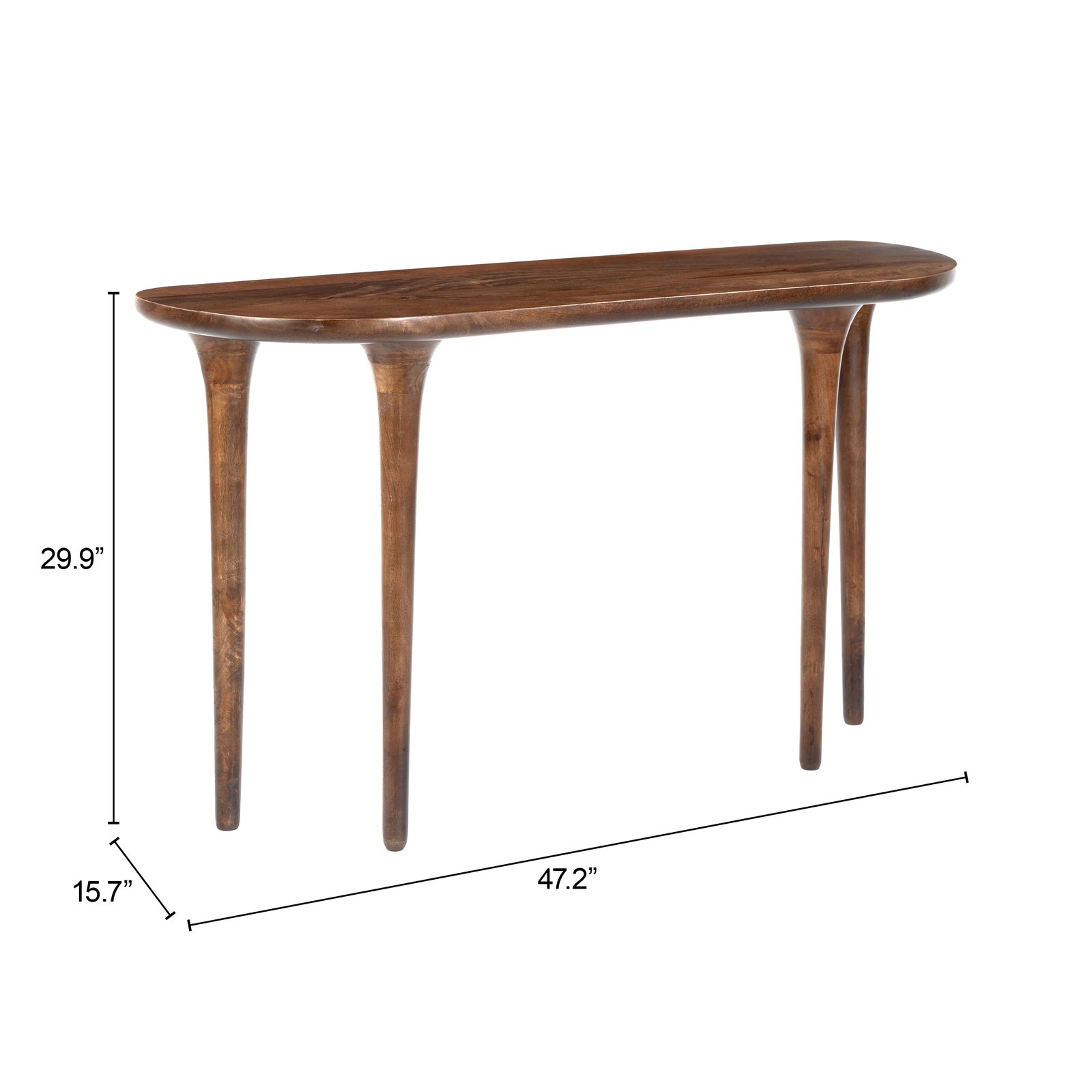Spiker Console Table Walnut - Image 8