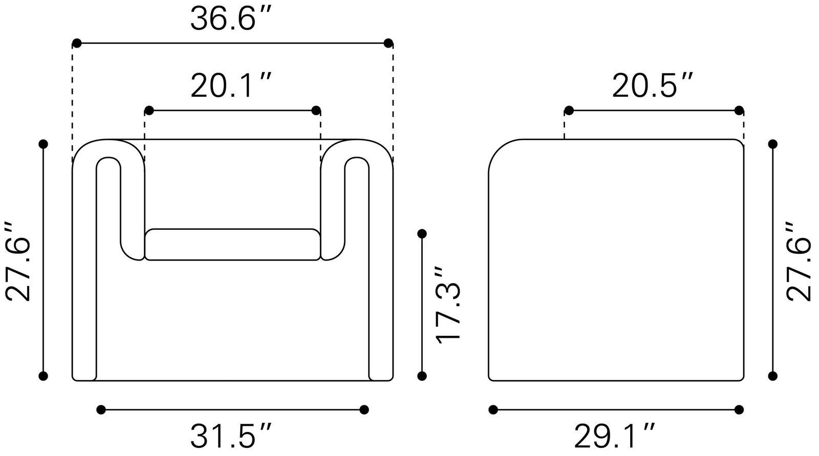 Viana Accent Chair Aquamarine - Image 8