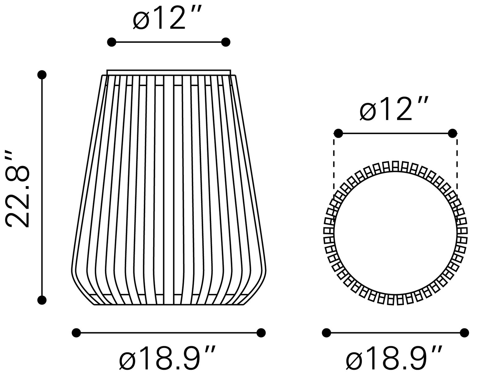 Cyprus Side Table White & Whitewashed - Image 7