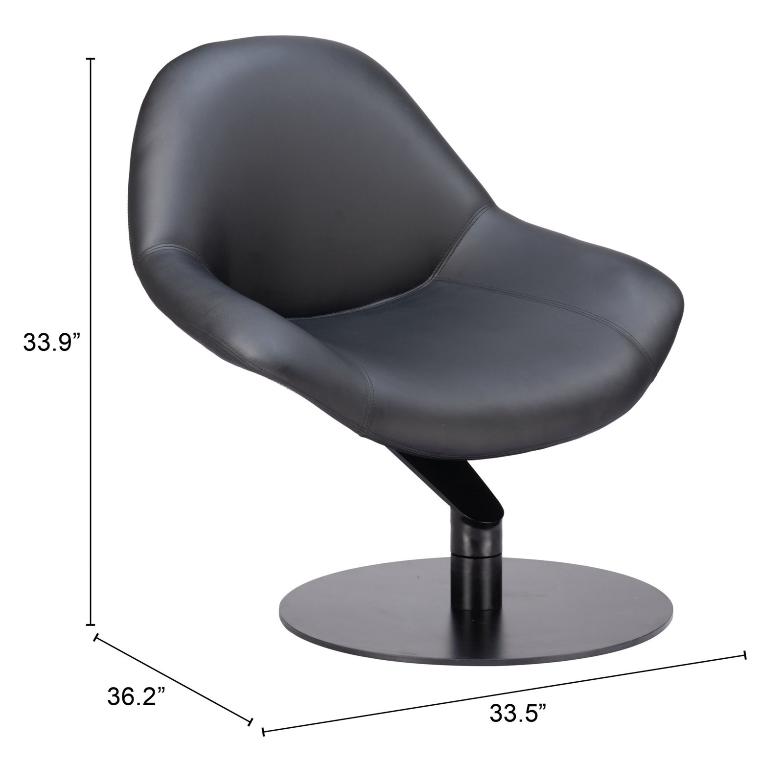 Poole Accent Chair Black - Image 10