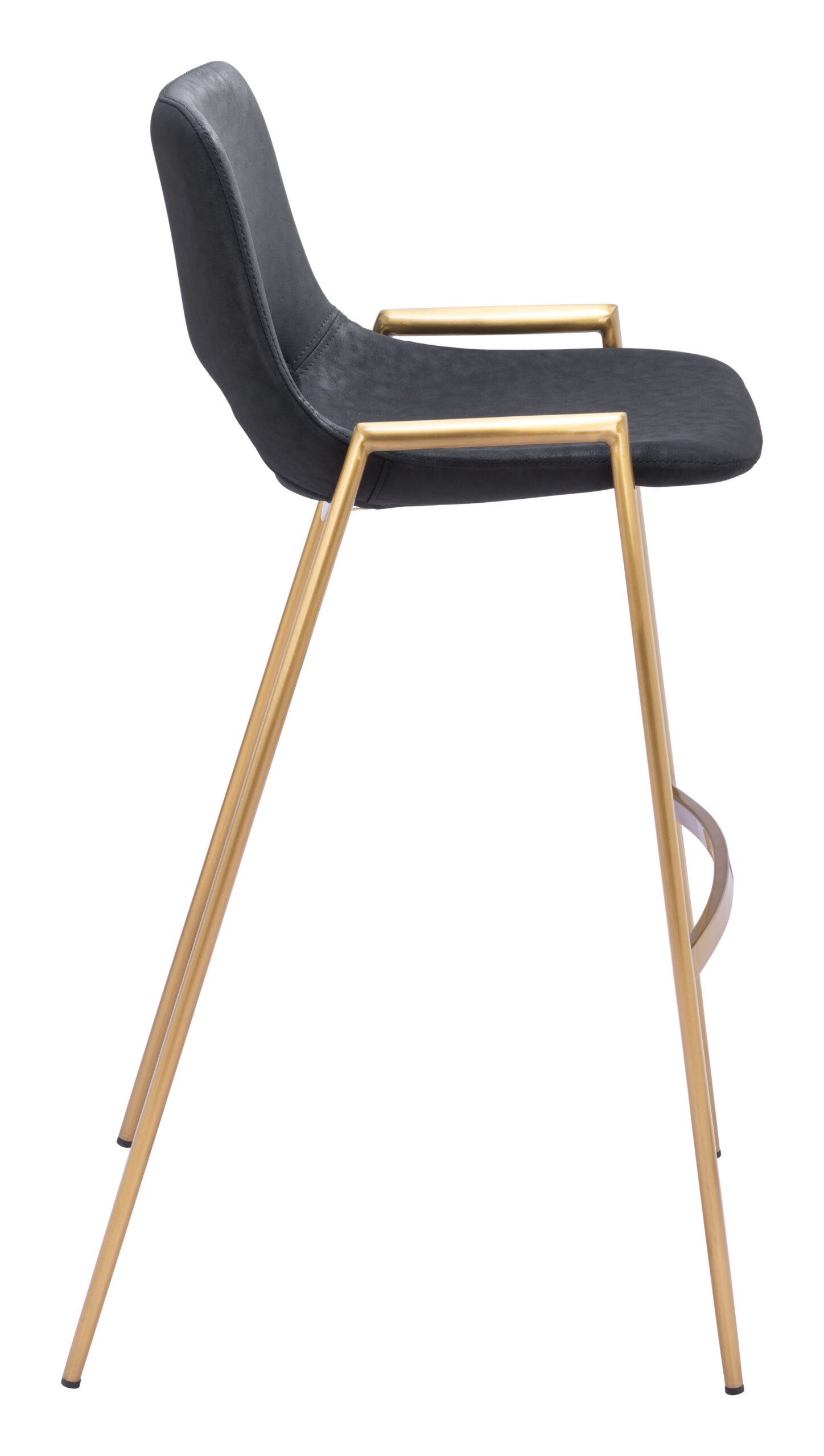 Desi Barstool (Set of 2) Black & Gold - Image 3