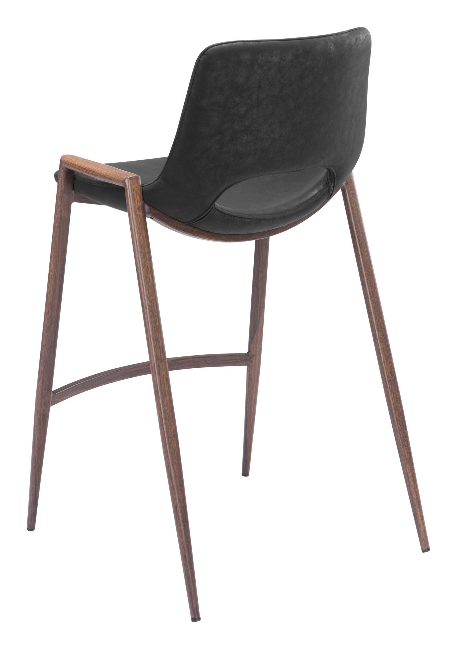 Desi Counter Stool (Set of 2) Black & Walnut - Image 7