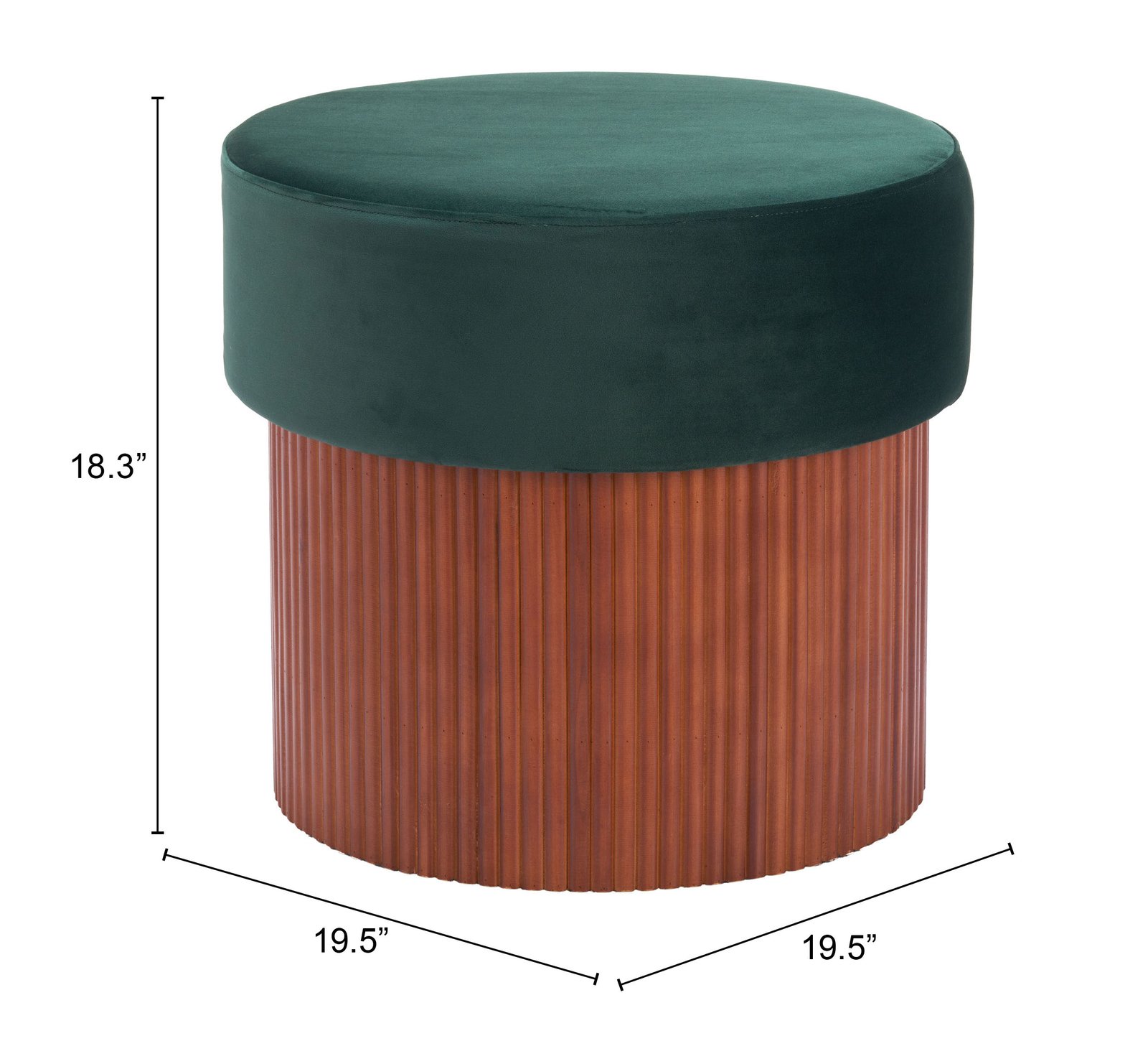 Boto Storage Ottoman Green - Image 11