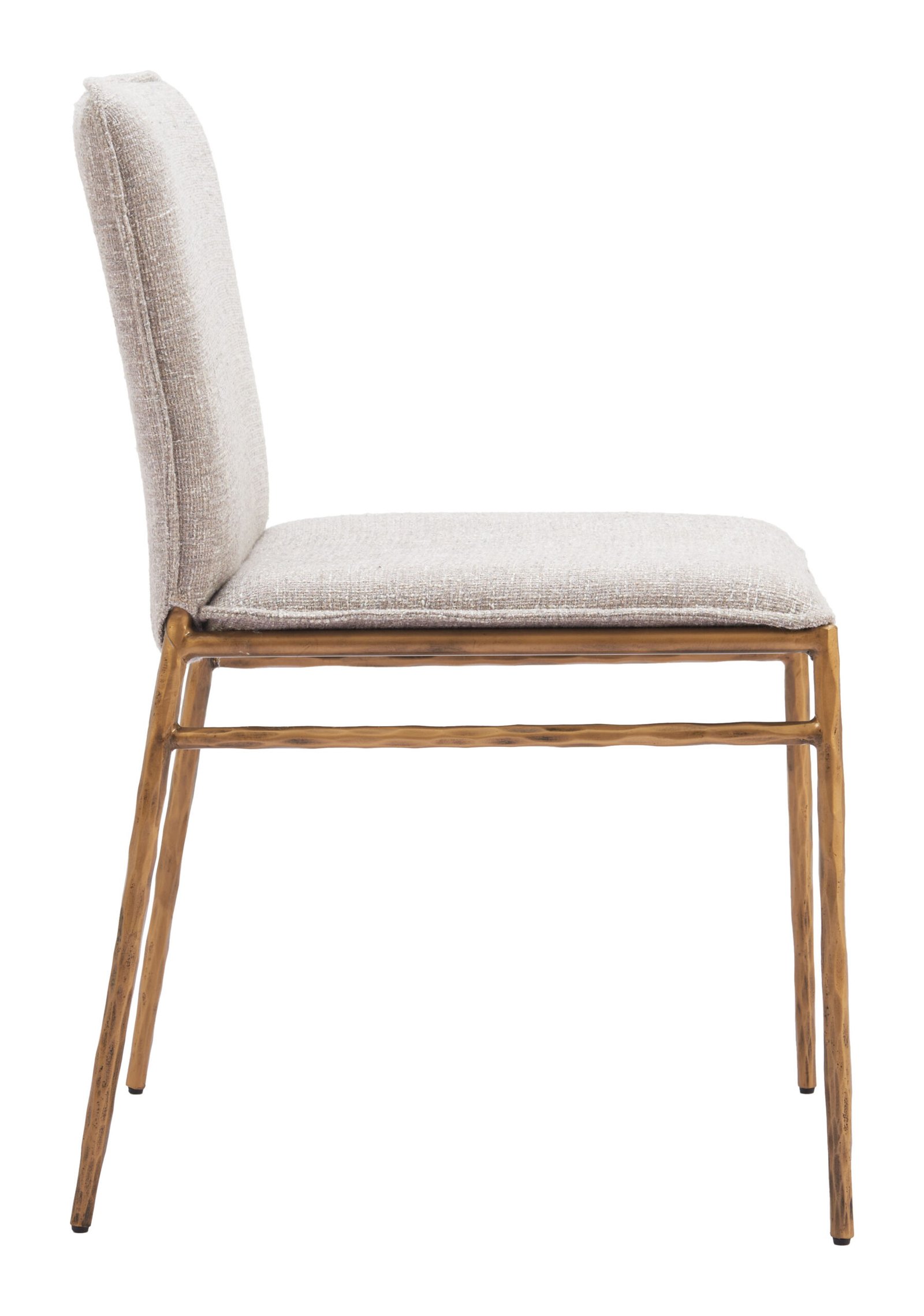 Nordvest Dining Chair Beige & Gold - Image 4