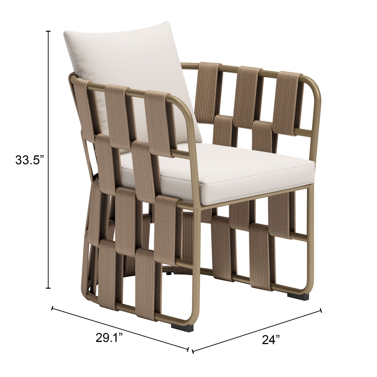 Quadrat Dining Chair White - Image 12