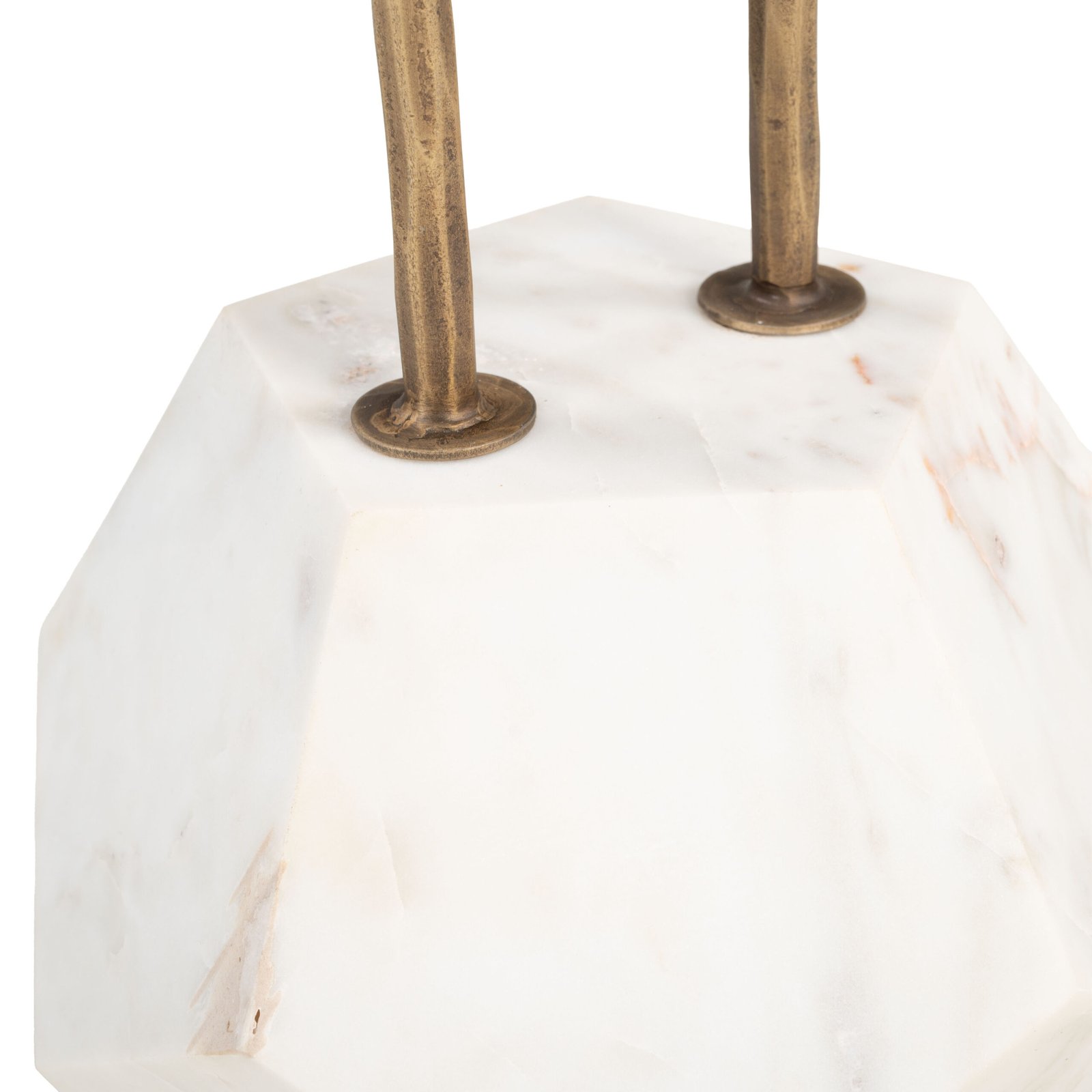Anten Side Table Brass & White - Image 8